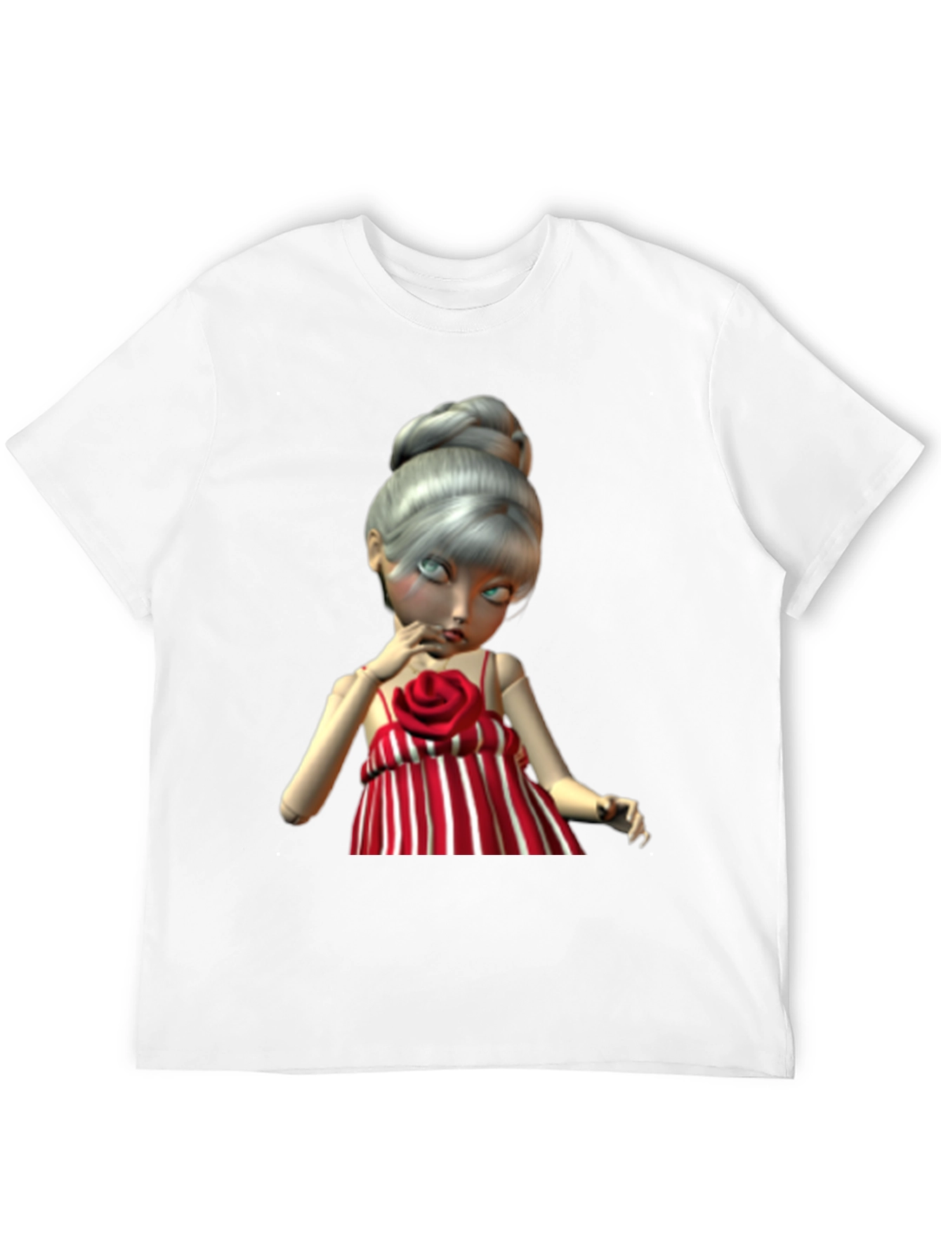 Doll Graphic Tee - Unique Art Print