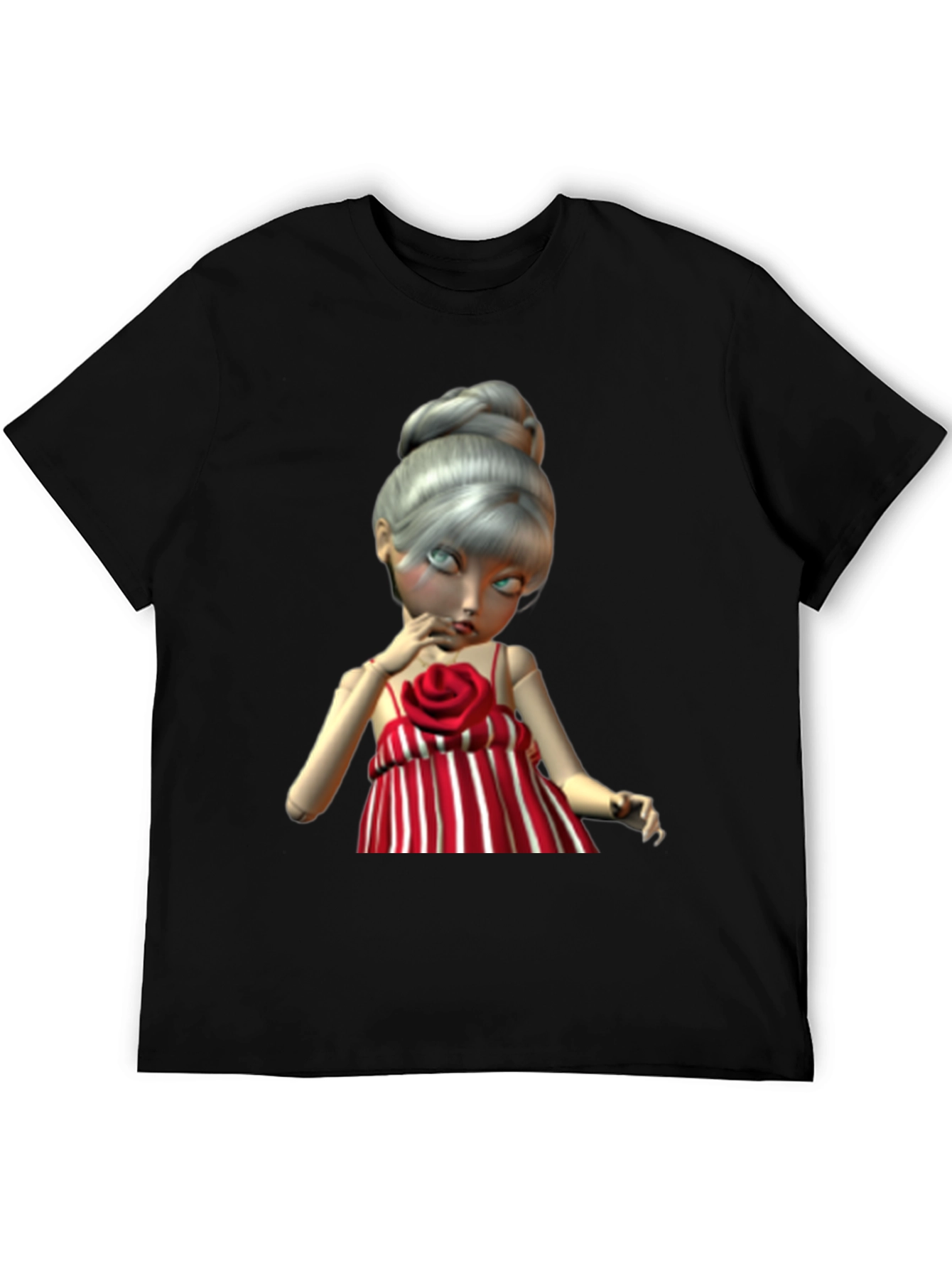 Doll Graphic Tee - Unique Art Print