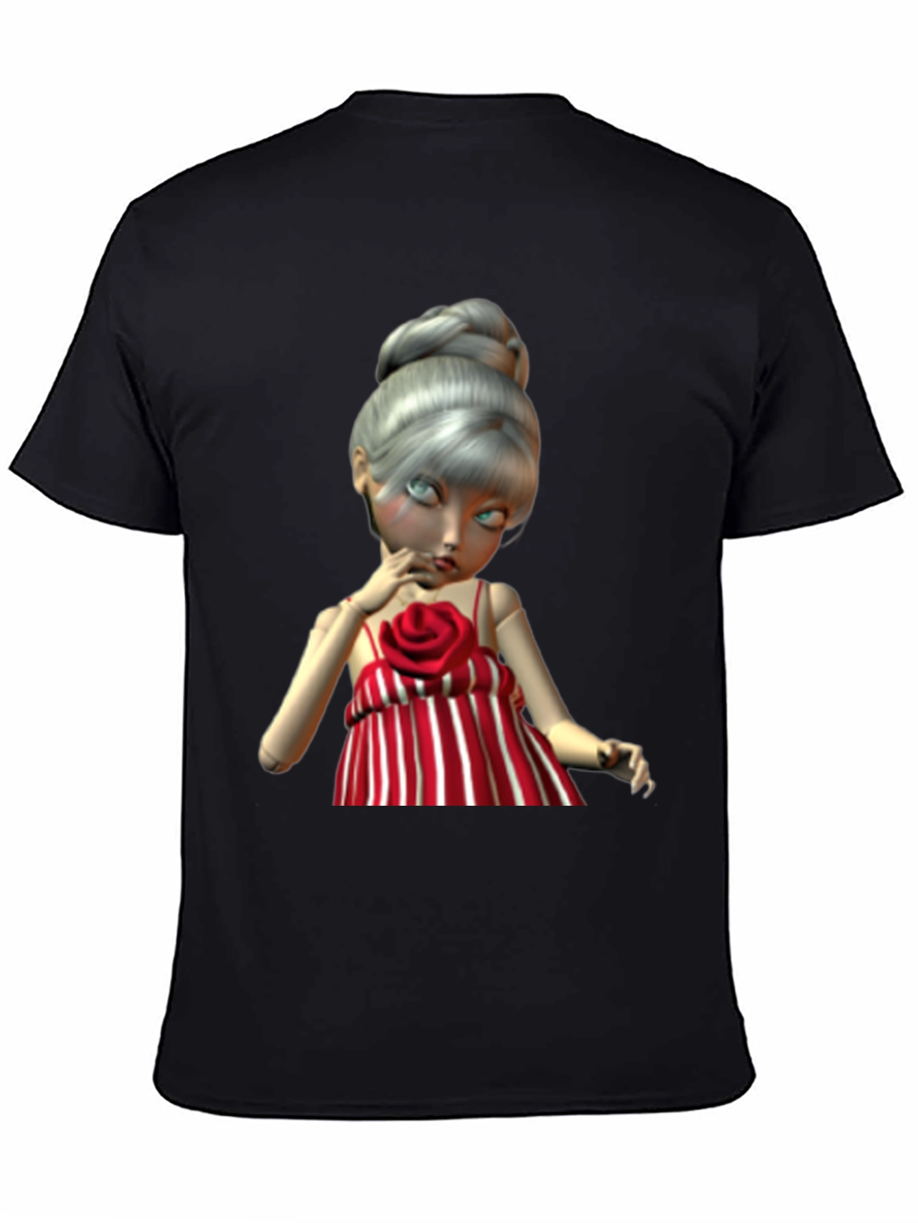 Doll Graphic Tee - Unique Art Print