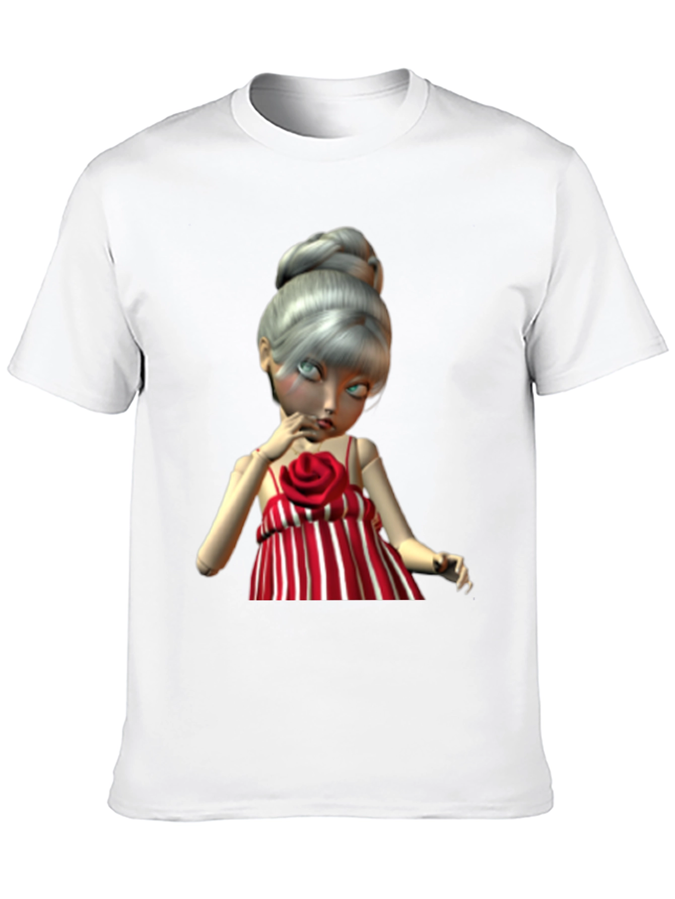 Doll Graphic Tee - Unique Art Print