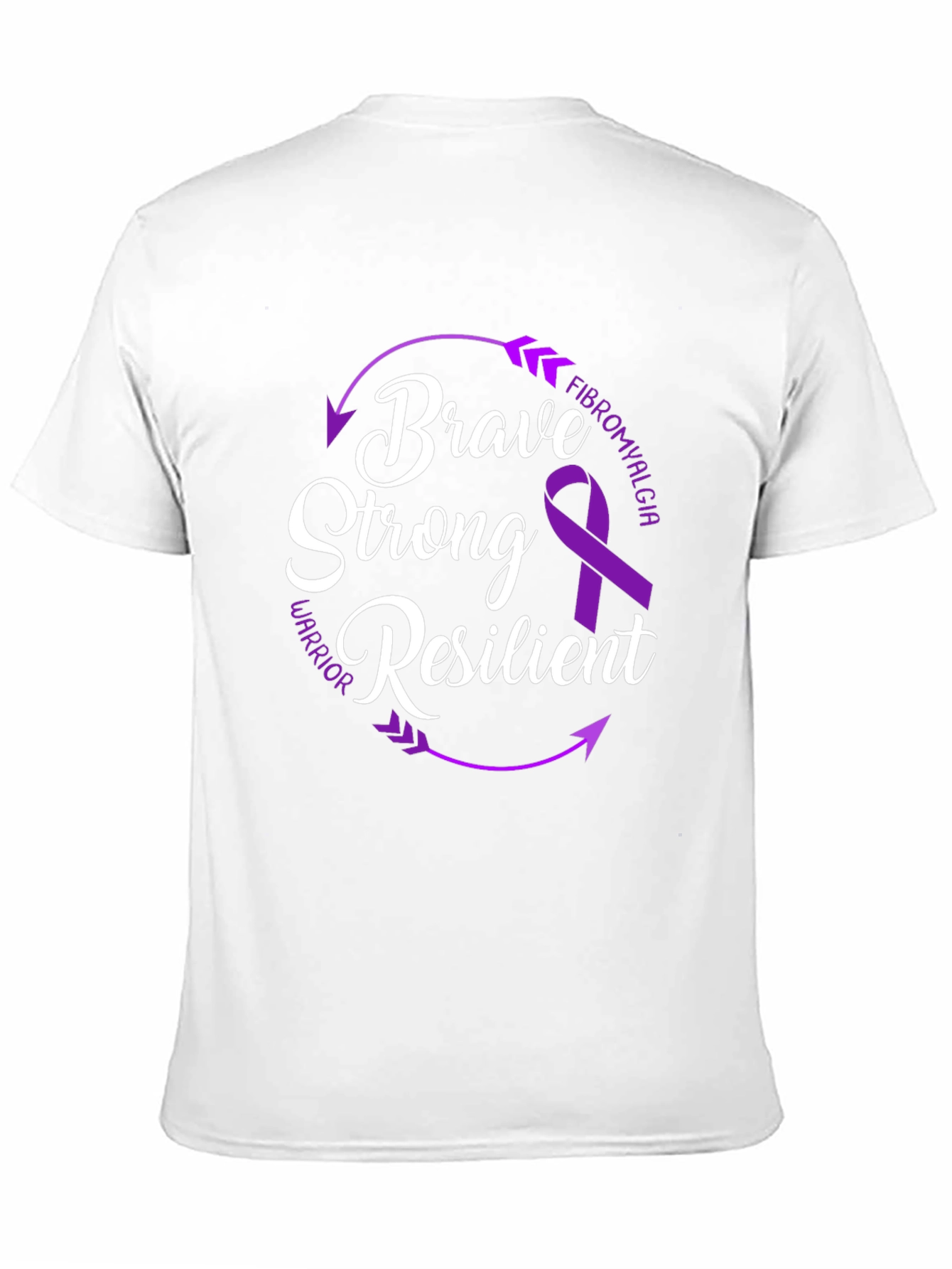 Brave Strong Resilient Fibromyalgia Awareness T-Shirt