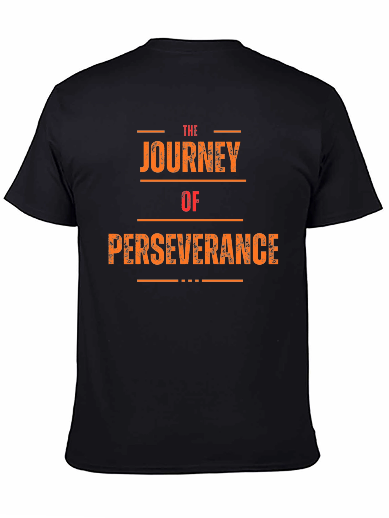 The Journey of Perseverance Black Graphic Tee