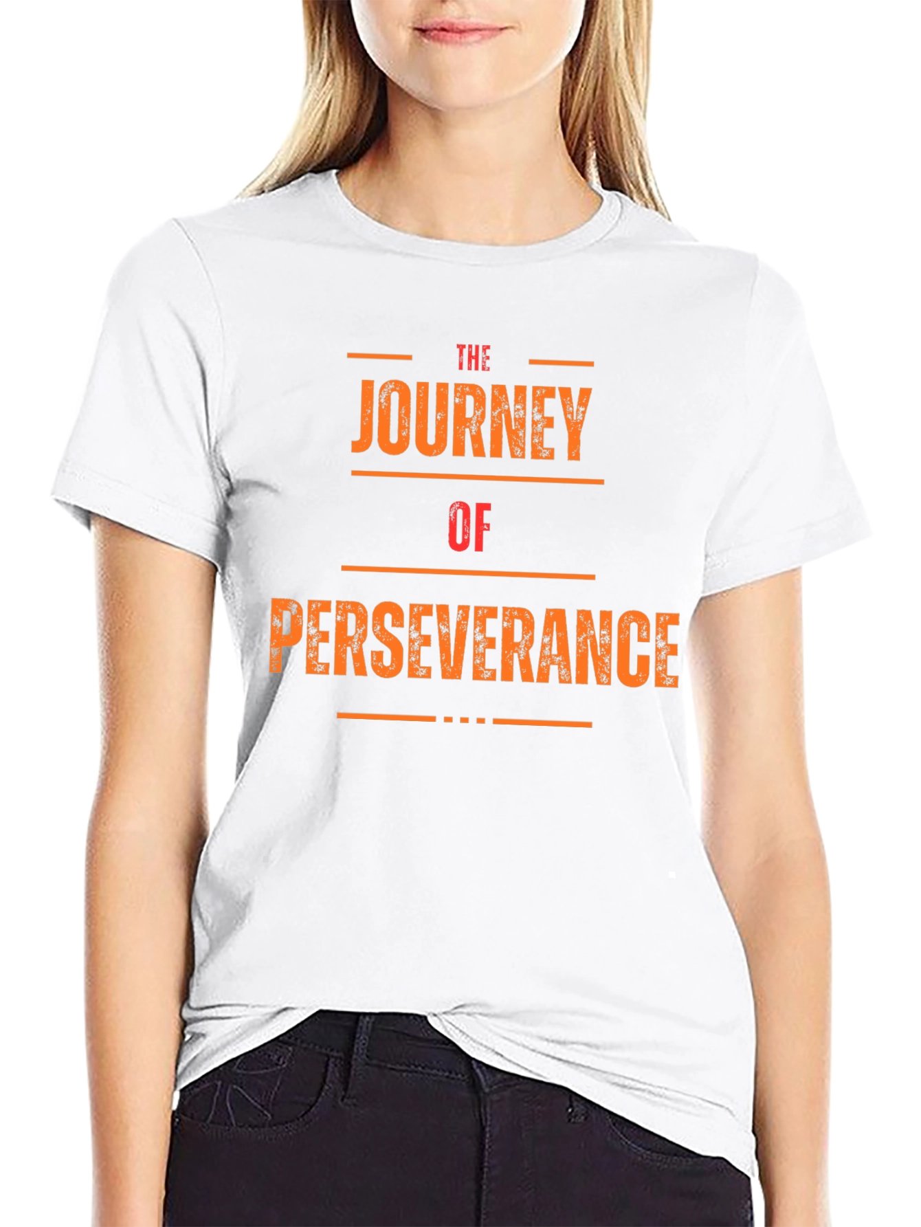 The Journey of Perseverance Black Graphic Tee