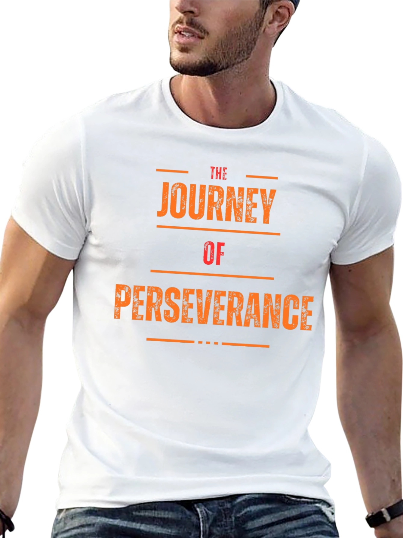 The Journey of Perseverance Black Graphic Tee