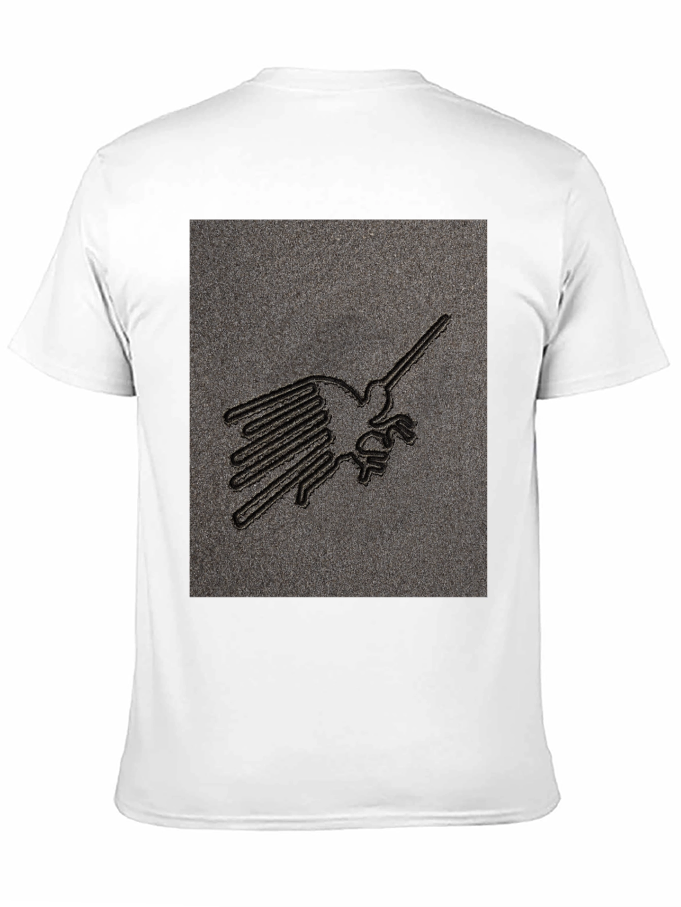 Nazca Lines Bird T-Shirt - Graphic Tee - Black