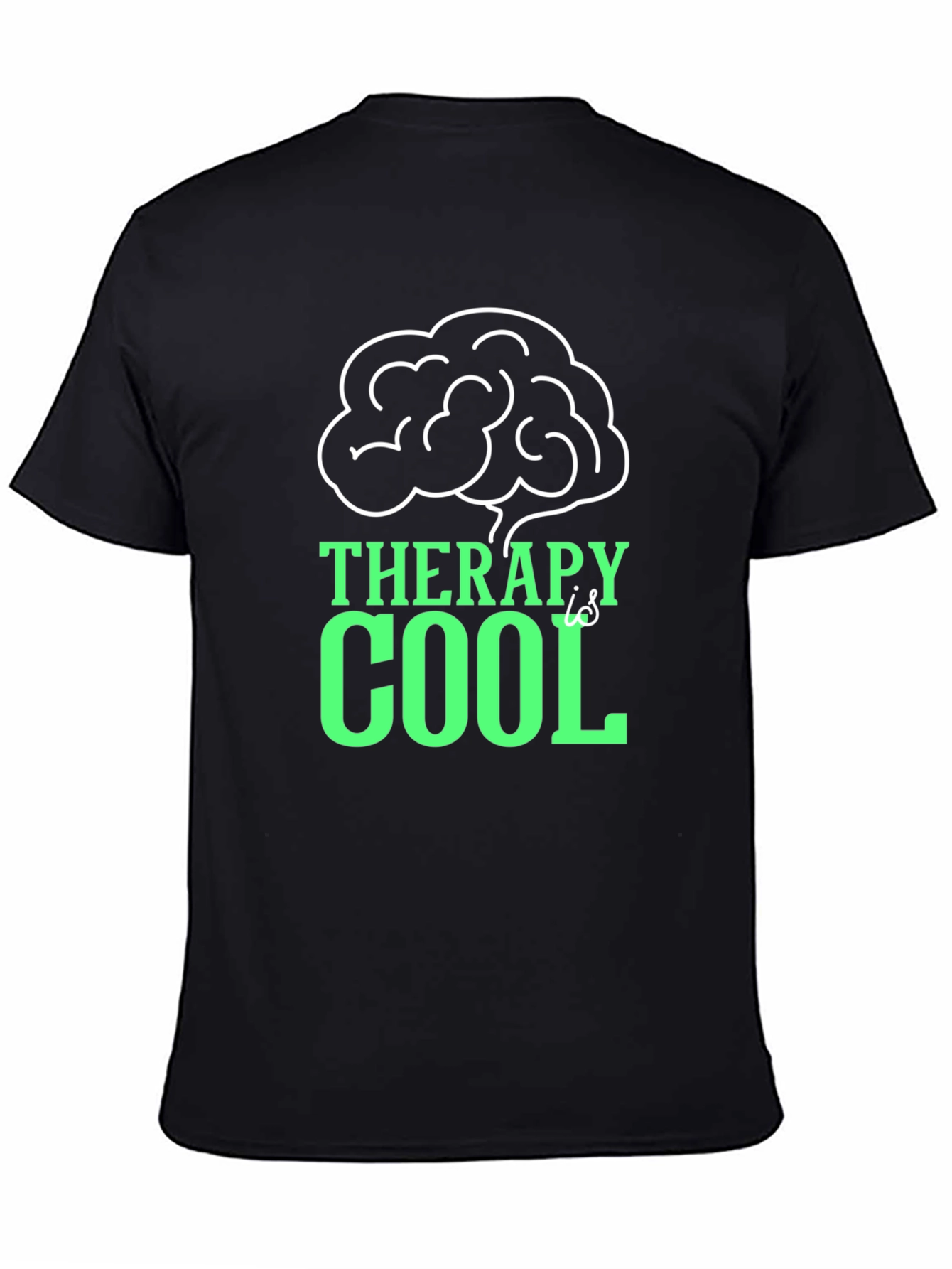 Therapy Is Cool T-Shirt - Black