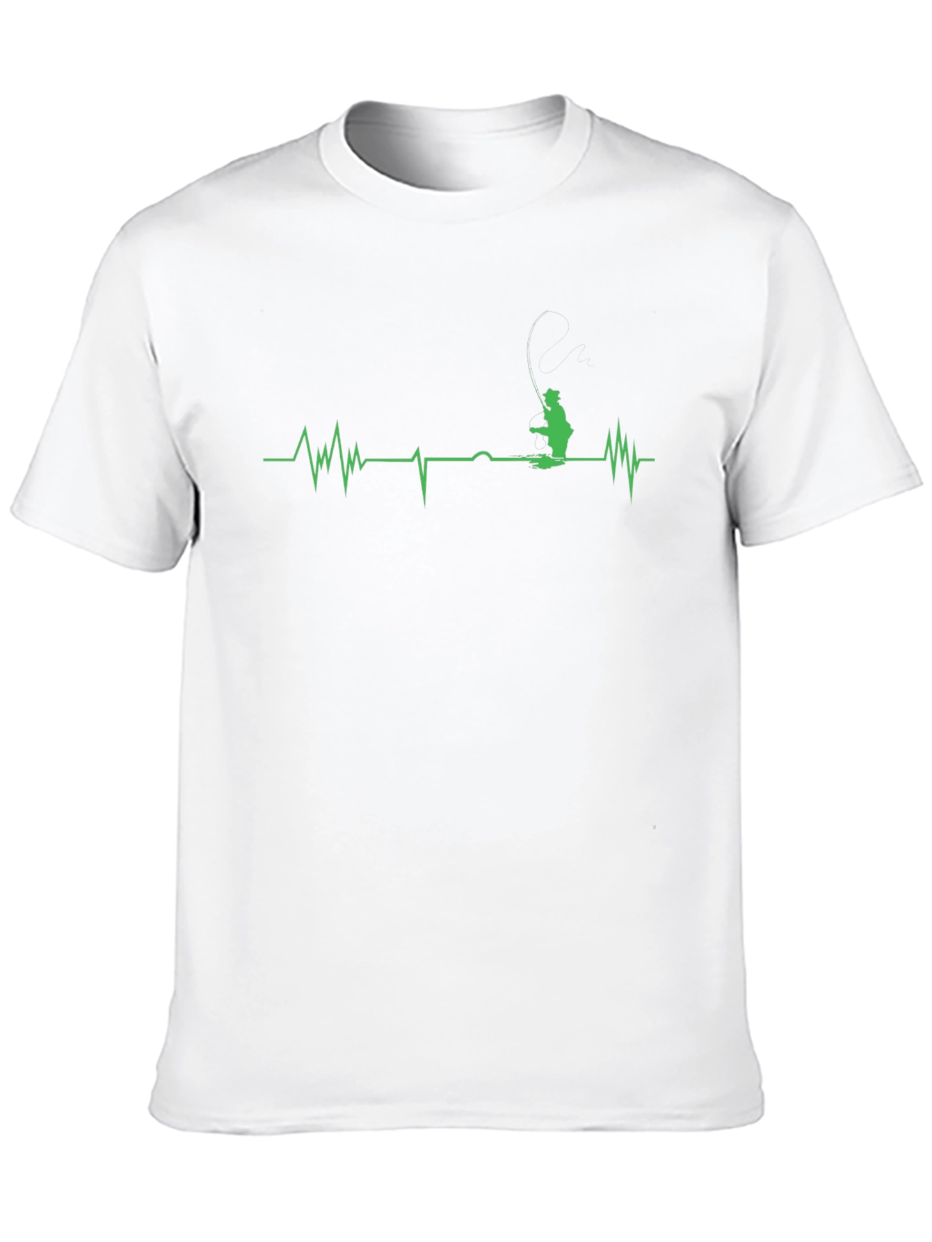 Fisherman Heartbeat Graphic T-Shirt