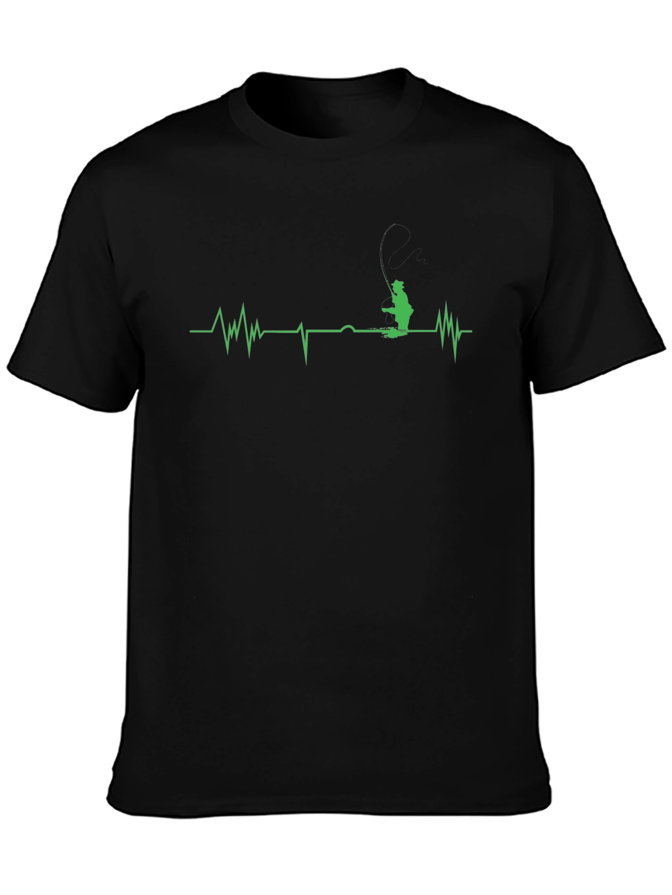 Fisherman Heartbeat Graphic T-Shirt