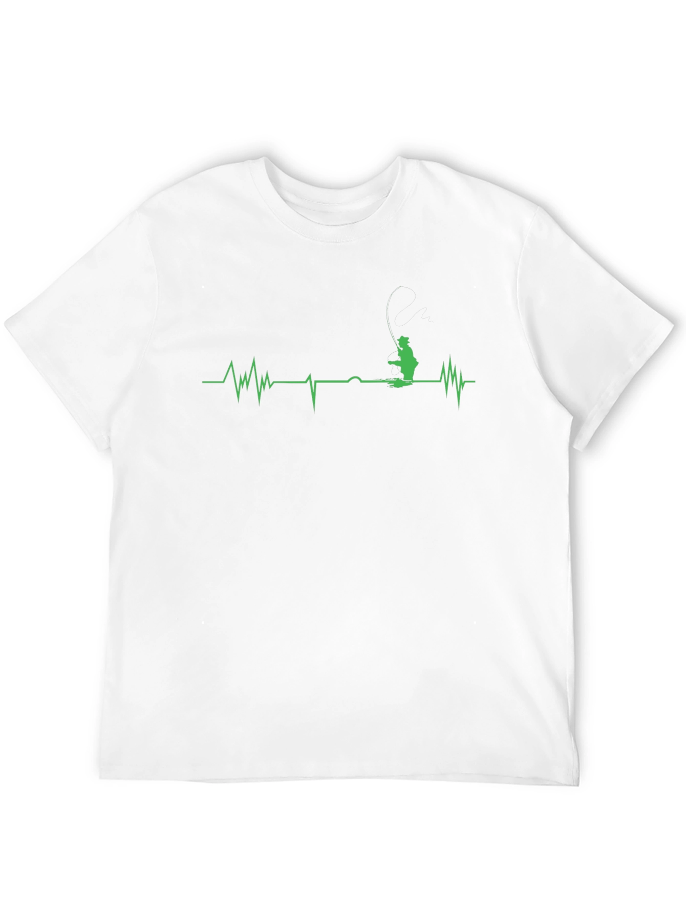 Fisherman Heartbeat Graphic T-Shirt