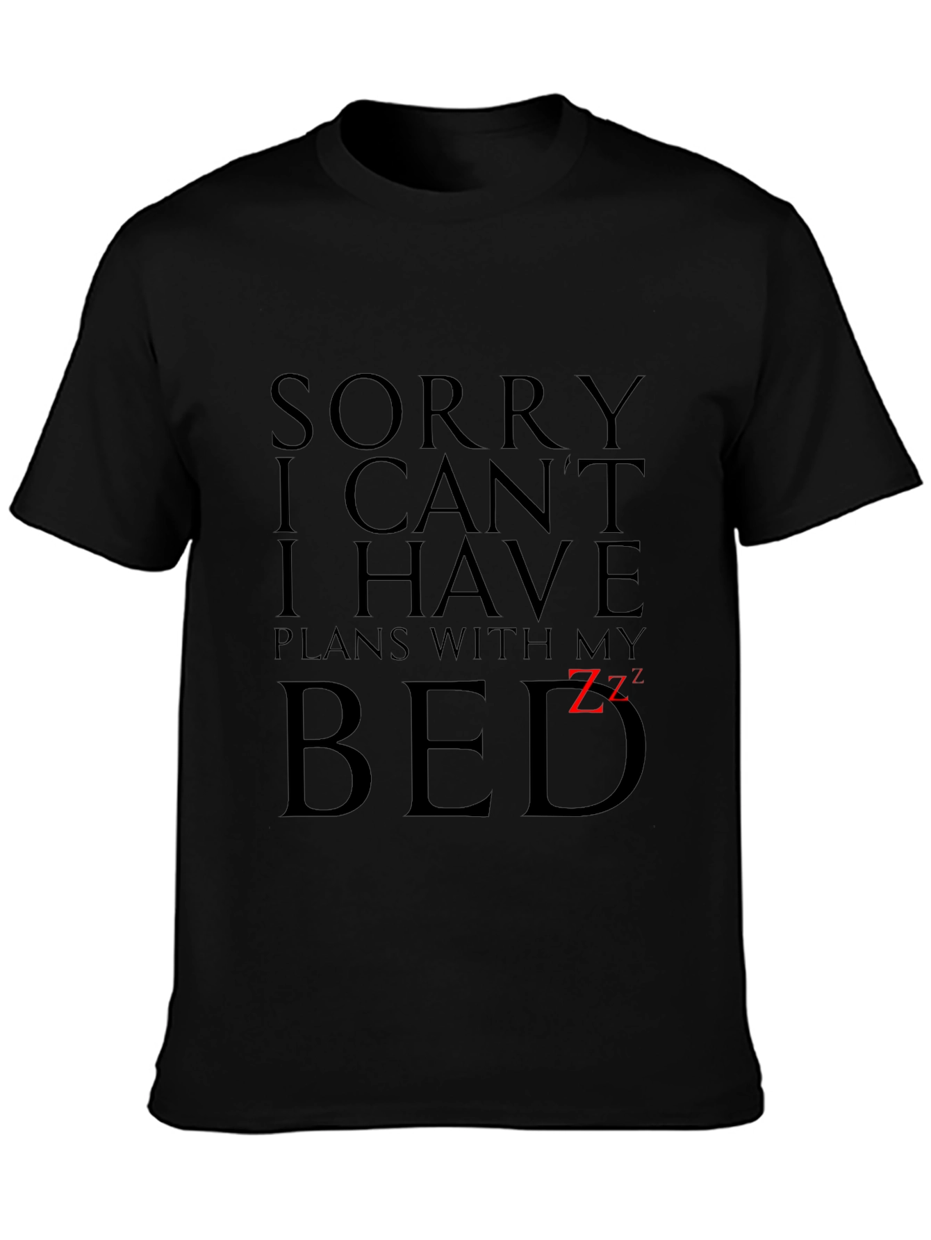 Funny Plans With My Bed Graphic Tee