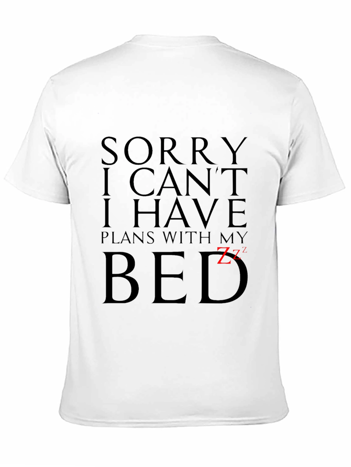 Funny Plans With My Bed Graphic Tee