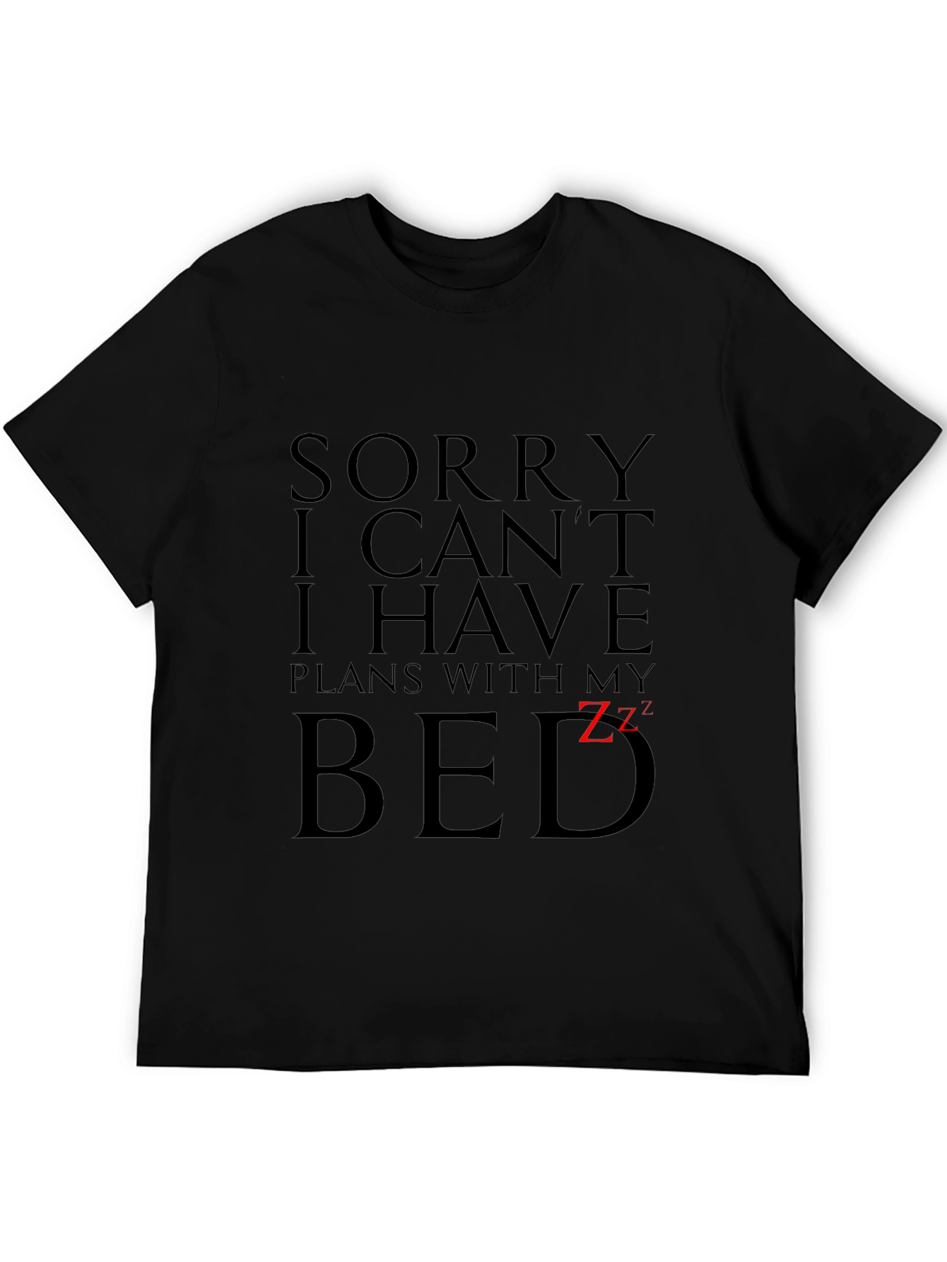 Funny Plans With My Bed Graphic Tee