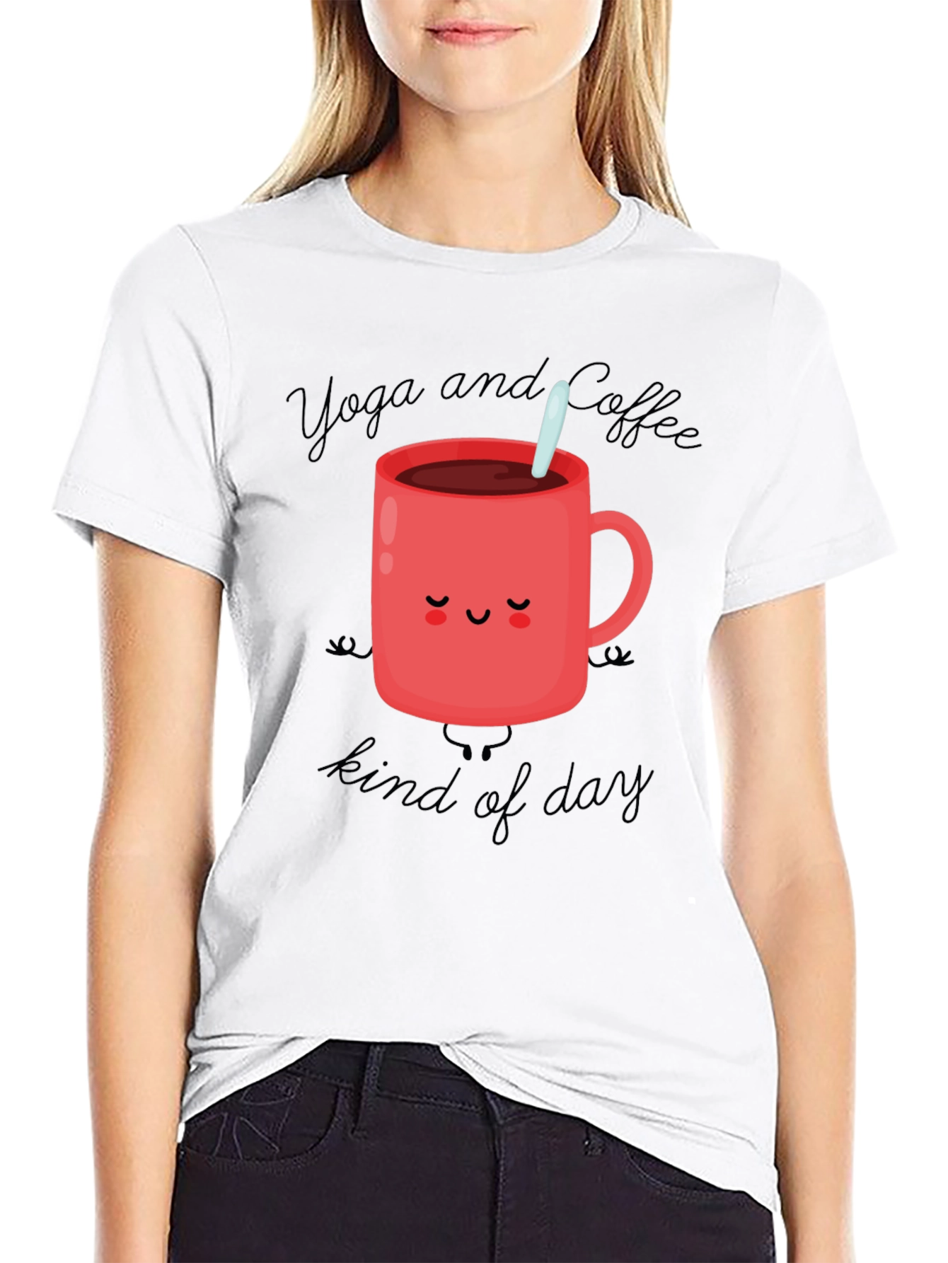 Yoga and Coffee Kind of Day T-Shirt