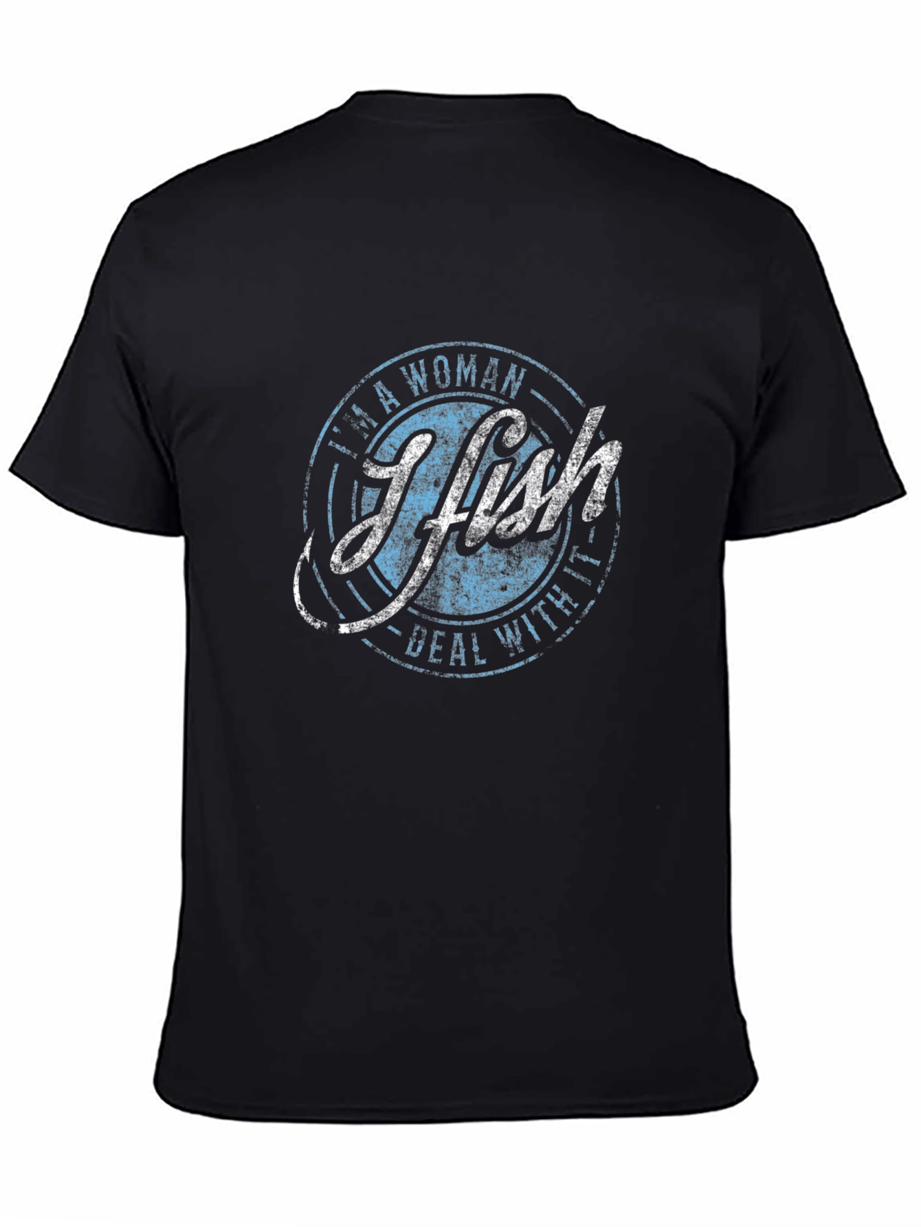 I Fish - Funny Womens Fishing T-Shirt