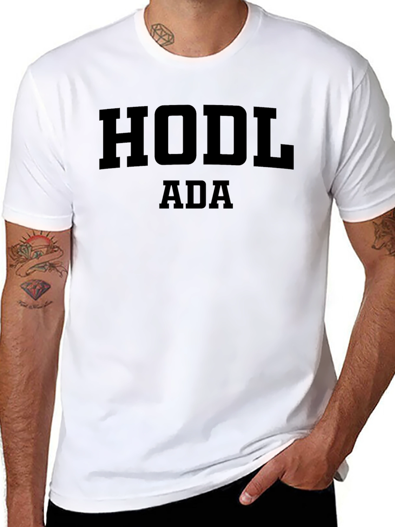 HODL ADA Black T-Shirt Crypto Investor