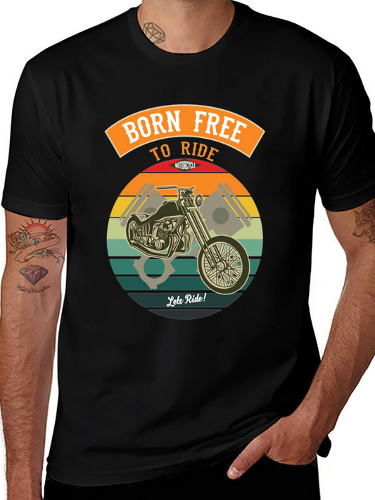 Born Free Motorcycle Ride Graphic Tee