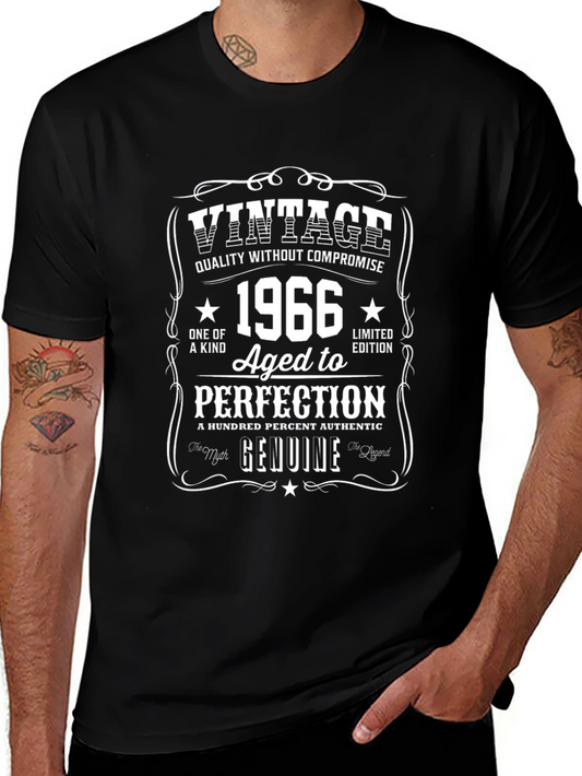 Vintage 1966 Aged to Perfection Graphic T-Shirt