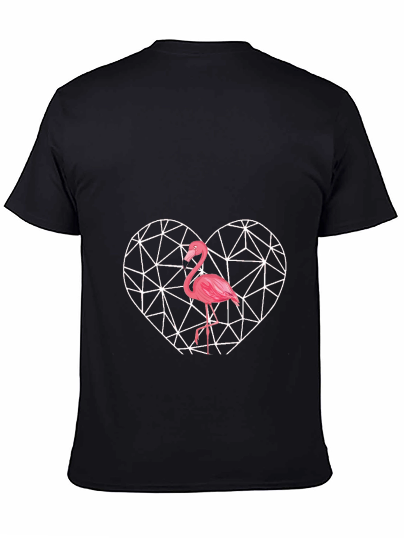Flamingo Heart Graphic Tee - Stylish & Unique