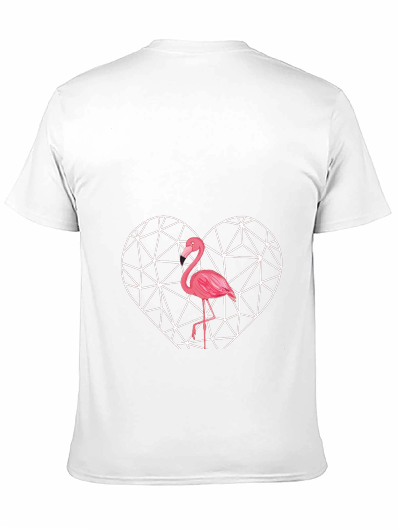Flamingo Heart Graphic Tee - Stylish & Unique