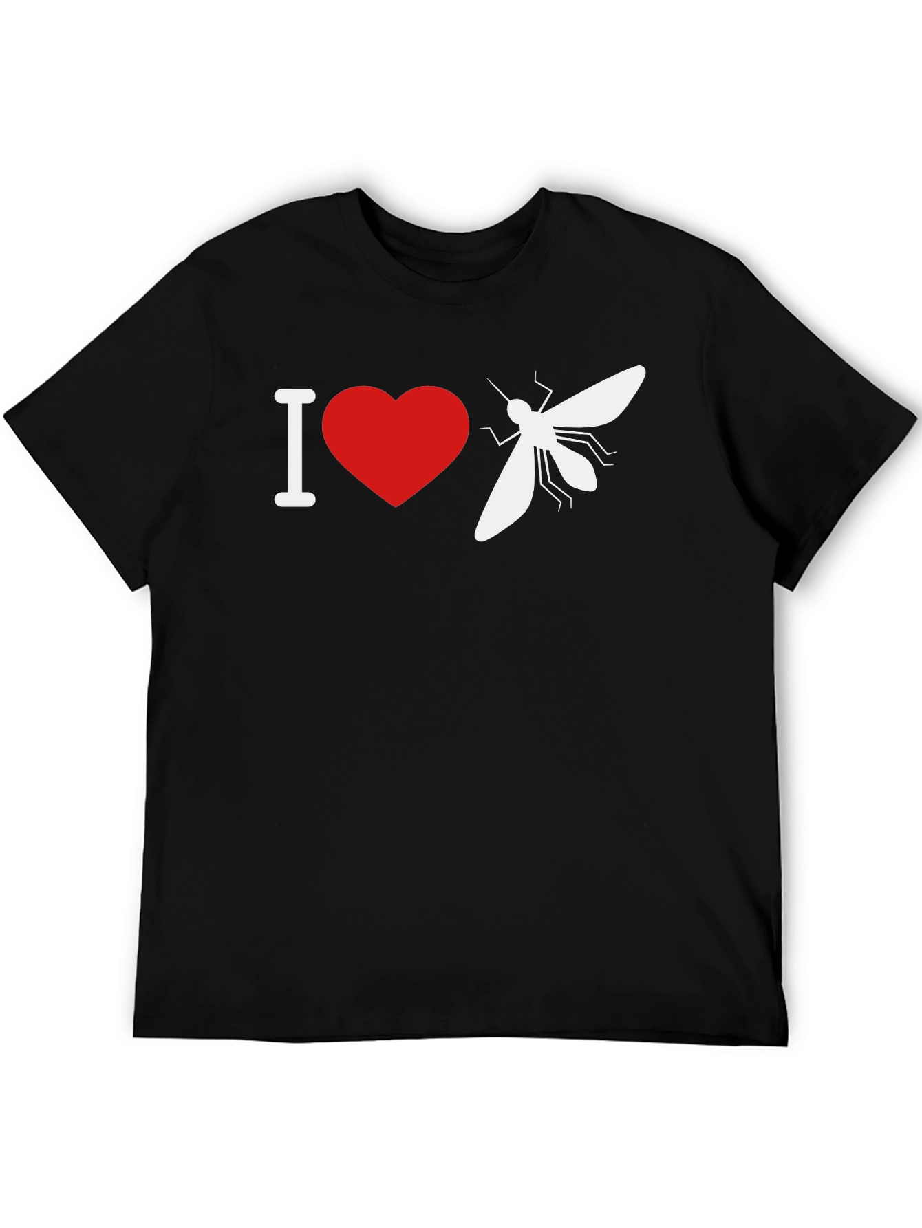 I Heart Mosquitoes Black T-Shirt