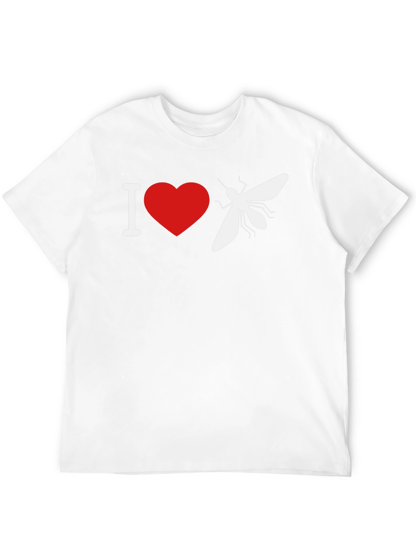 I Heart Mosquitoes Black T-Shirt
