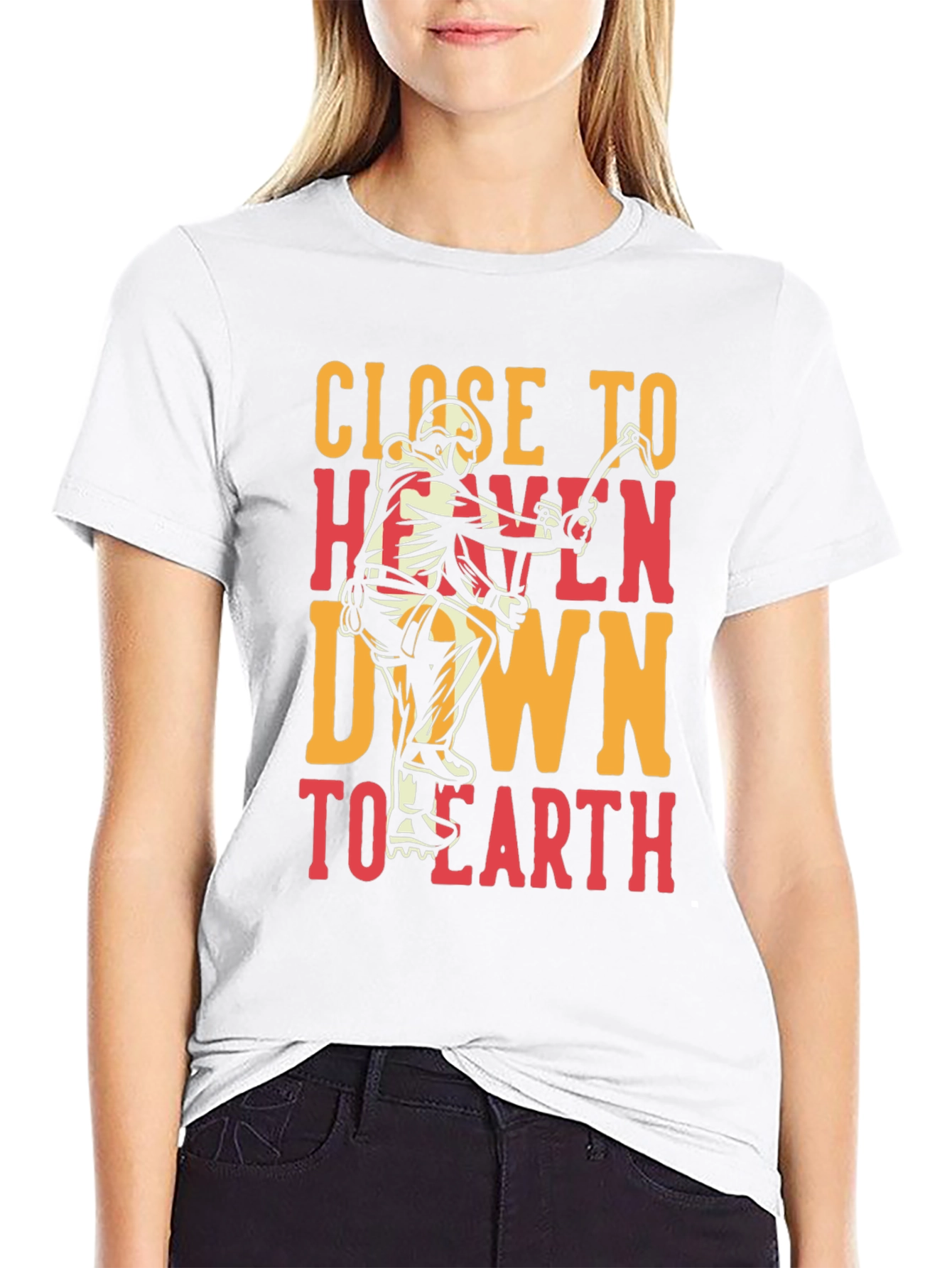 Close to Heaven Earth T-Shirt - Climbing Design