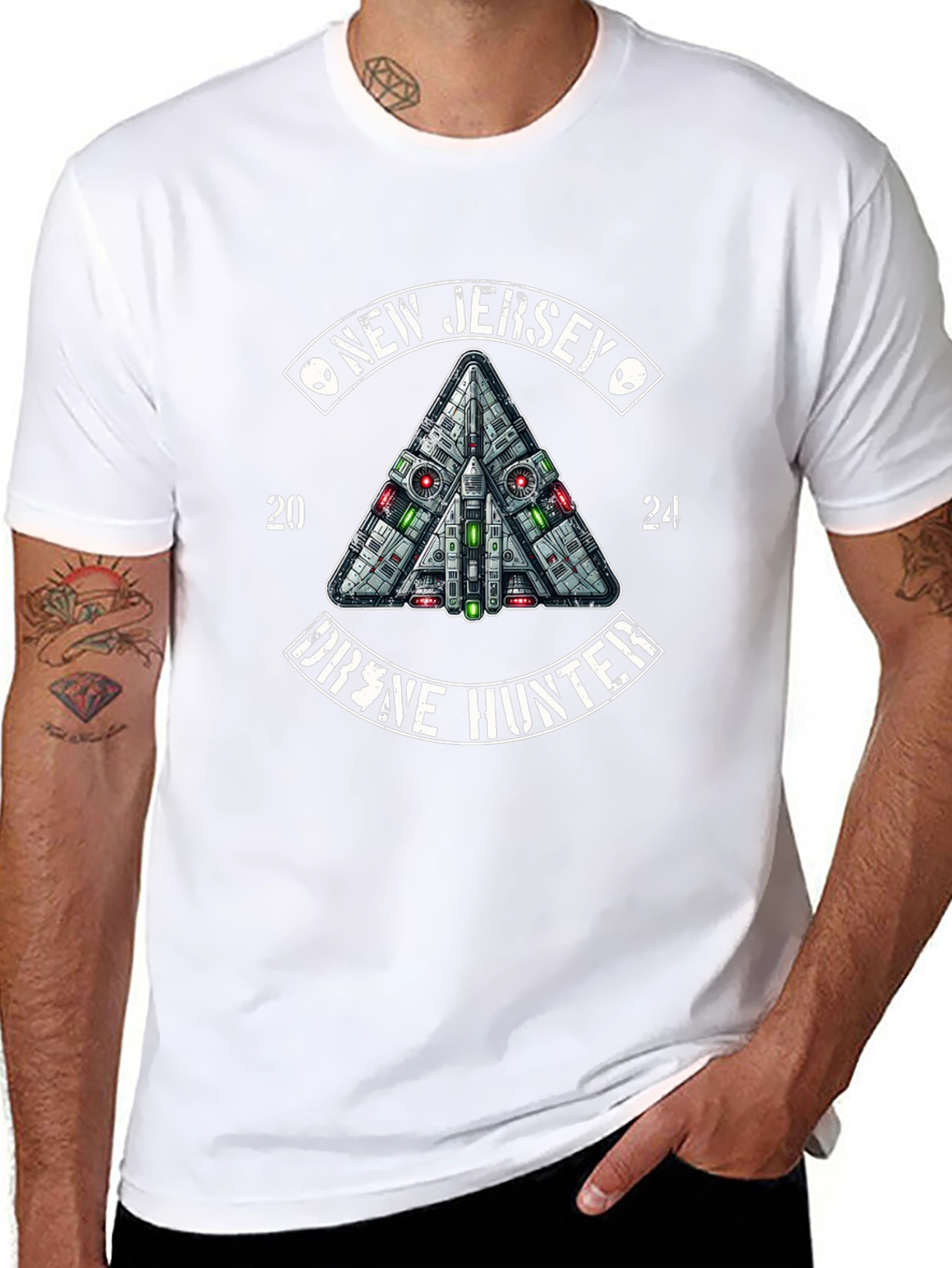 New Jersey Drone Hunter Graphic T-Shirt
