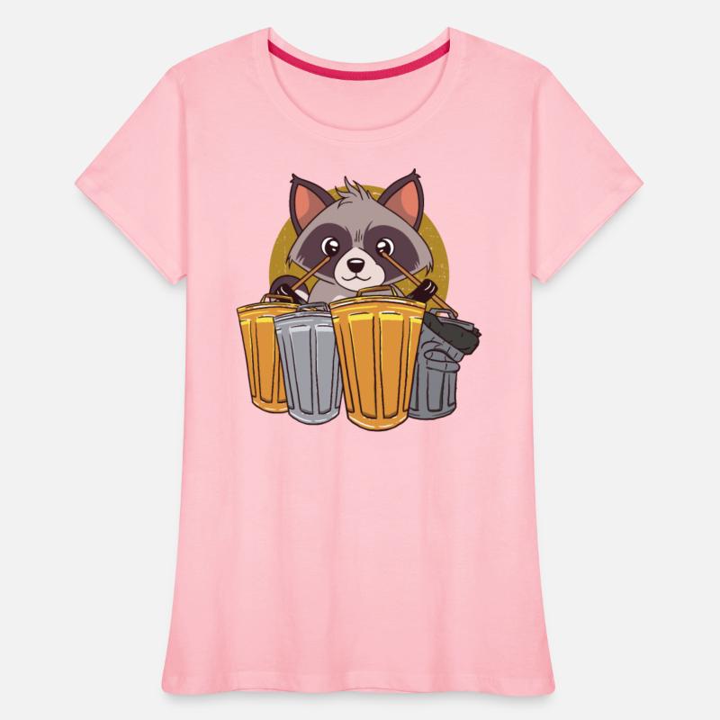 Raccoon Playing Drums Using Trash Cans - Funny