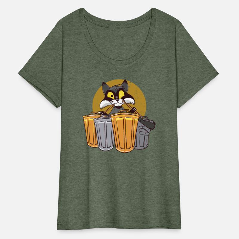 Raccoon Playing Drums Using Trash Cans - Funny