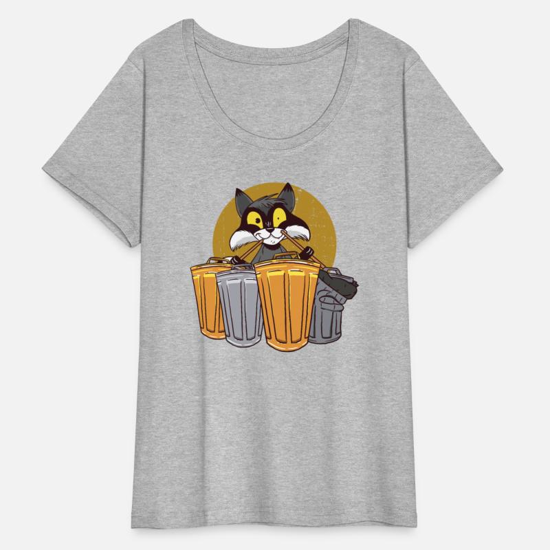 Raccoon Playing Drums Using Trash Cans - Funny