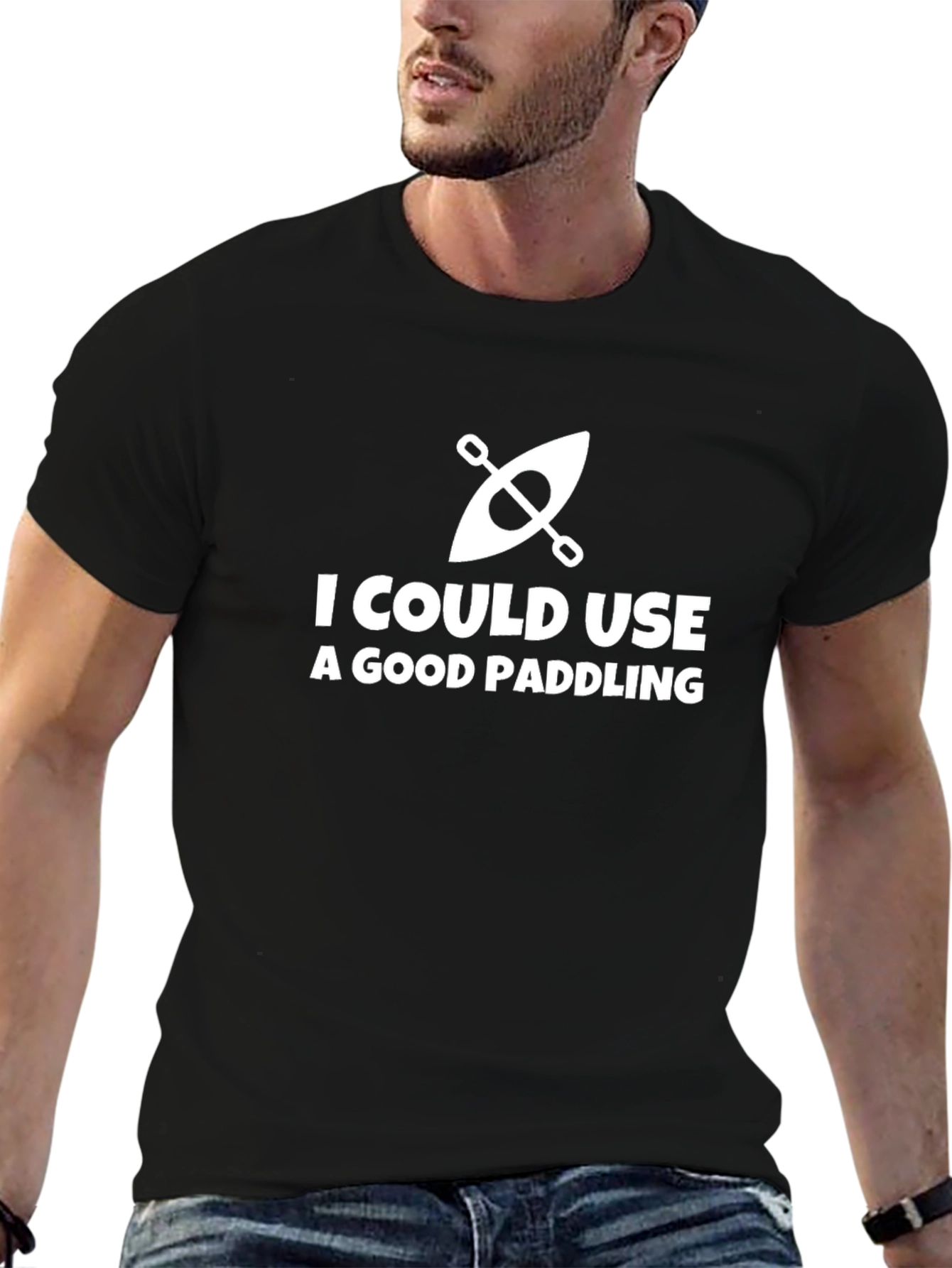 I Could Use A Good Paddling T-Shirt - Black