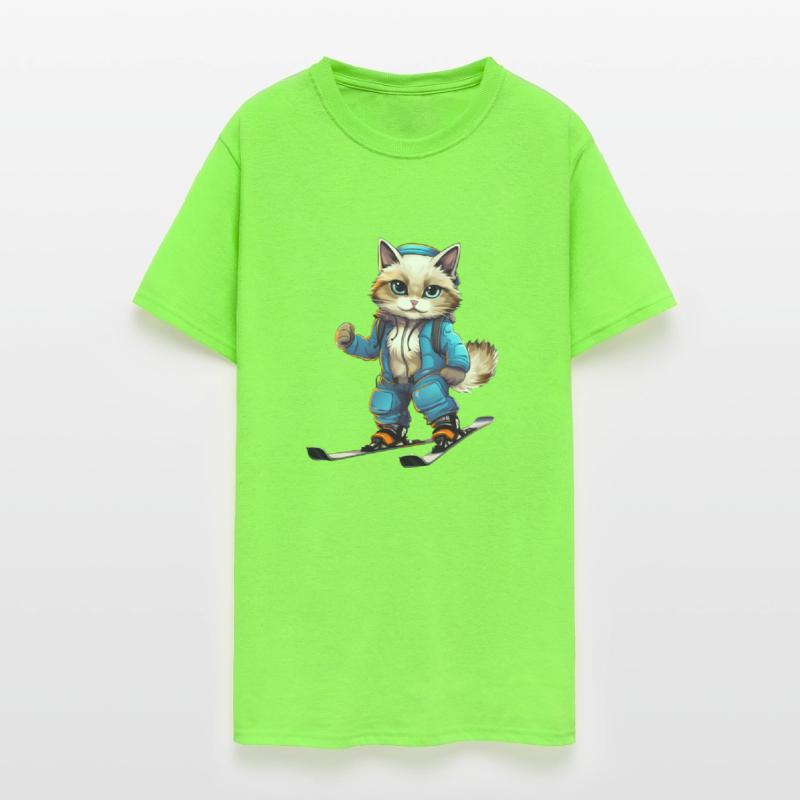 Ragdoll Cat Ski Winter Sports Skier