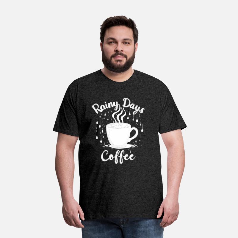 Rainy Days & Coffee – Cozy Coffee Lover T-Shirt