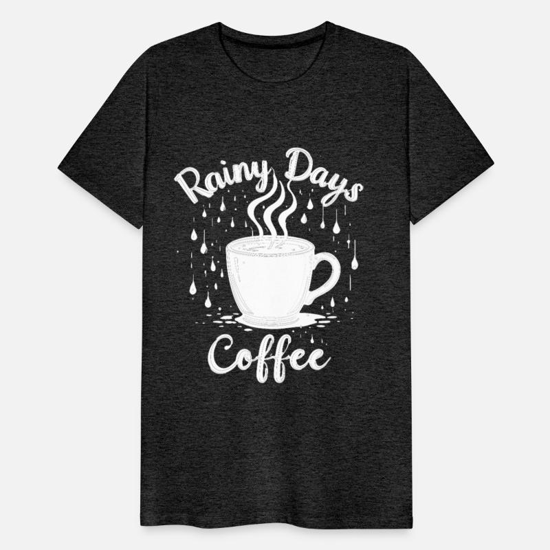 Rainy Days & Coffee – Cozy Coffee Lover T-Shirt