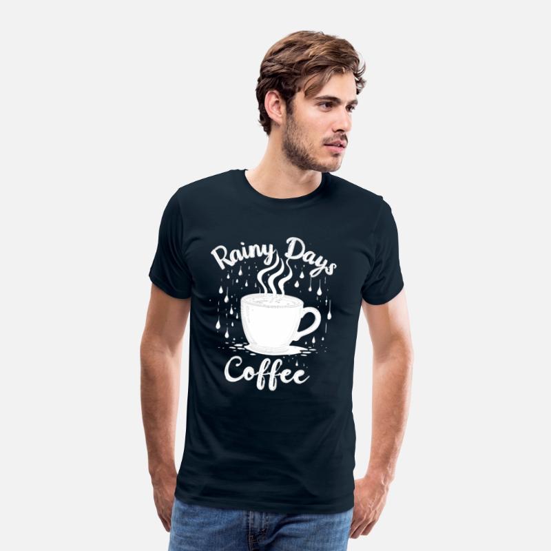 Rainy Days & Coffee – Cozy Coffee Lover T-Shirt