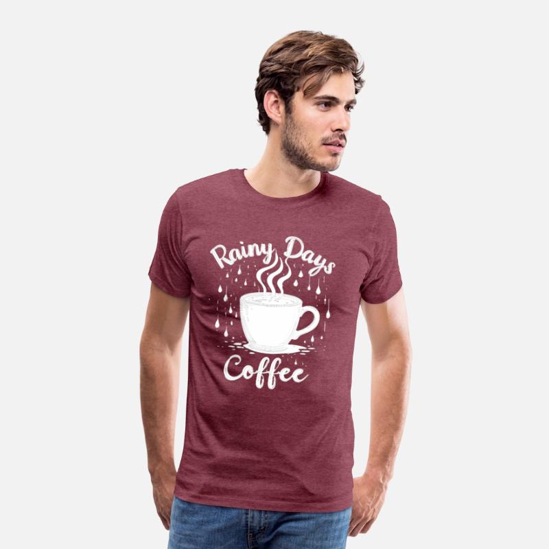 Rainy Days & Coffee – Cozy Coffee Lover T-Shirt