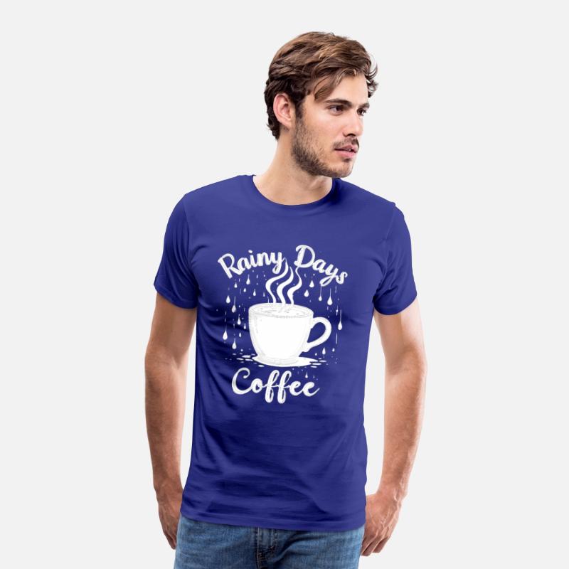 Rainy Days & Coffee – Cozy Coffee Lover T-Shirt
