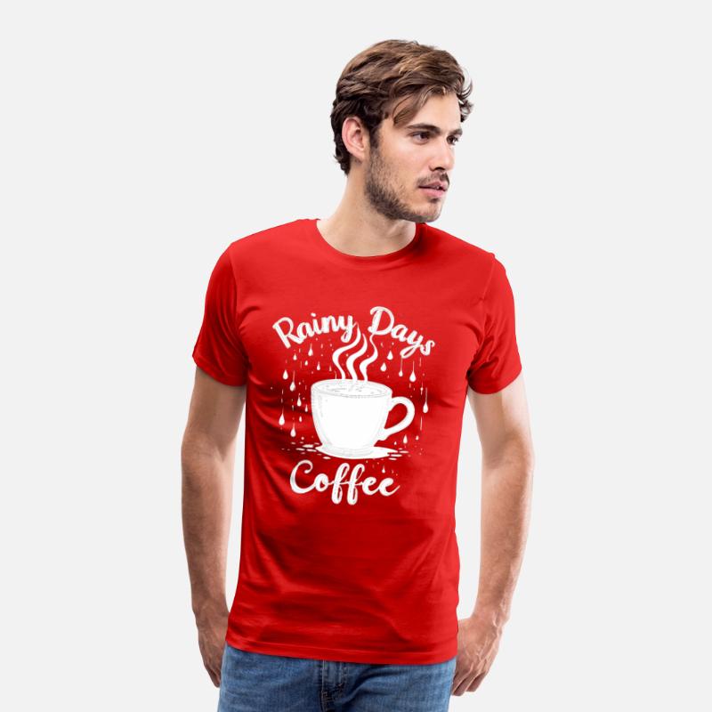 Rainy Days & Coffee – Cozy Coffee Lover T-Shirt