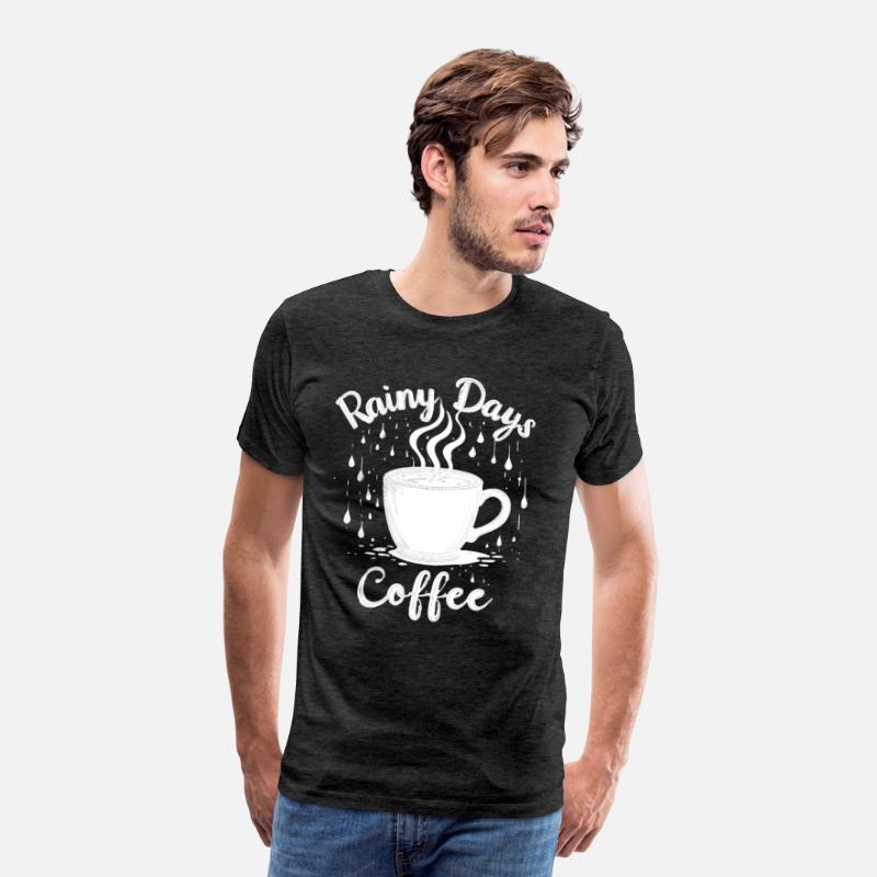 Rainy Days & Coffee – Cozy Coffee Lover T-Shirt