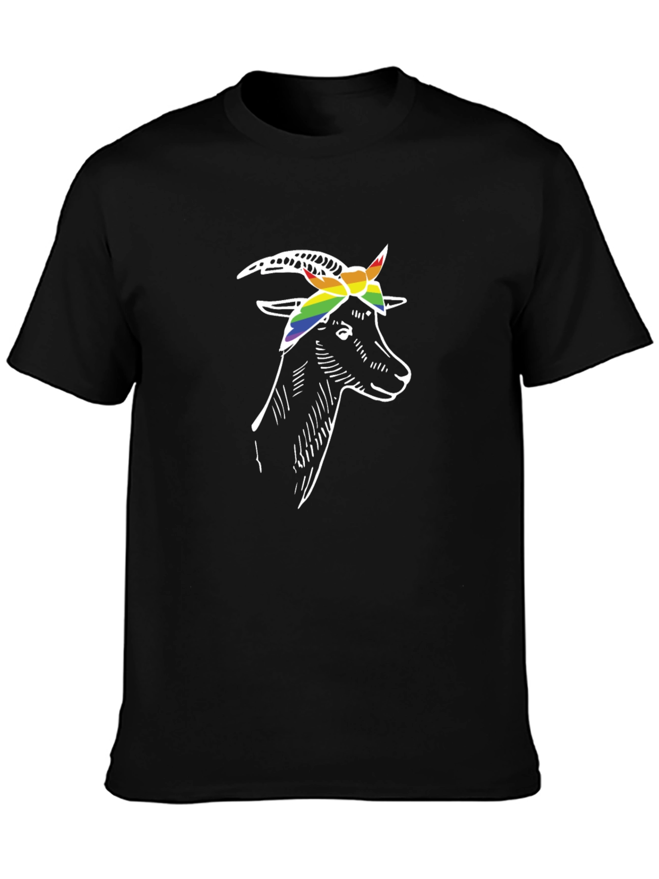 Goat Pride T-Shirt - Black Cotton Tee