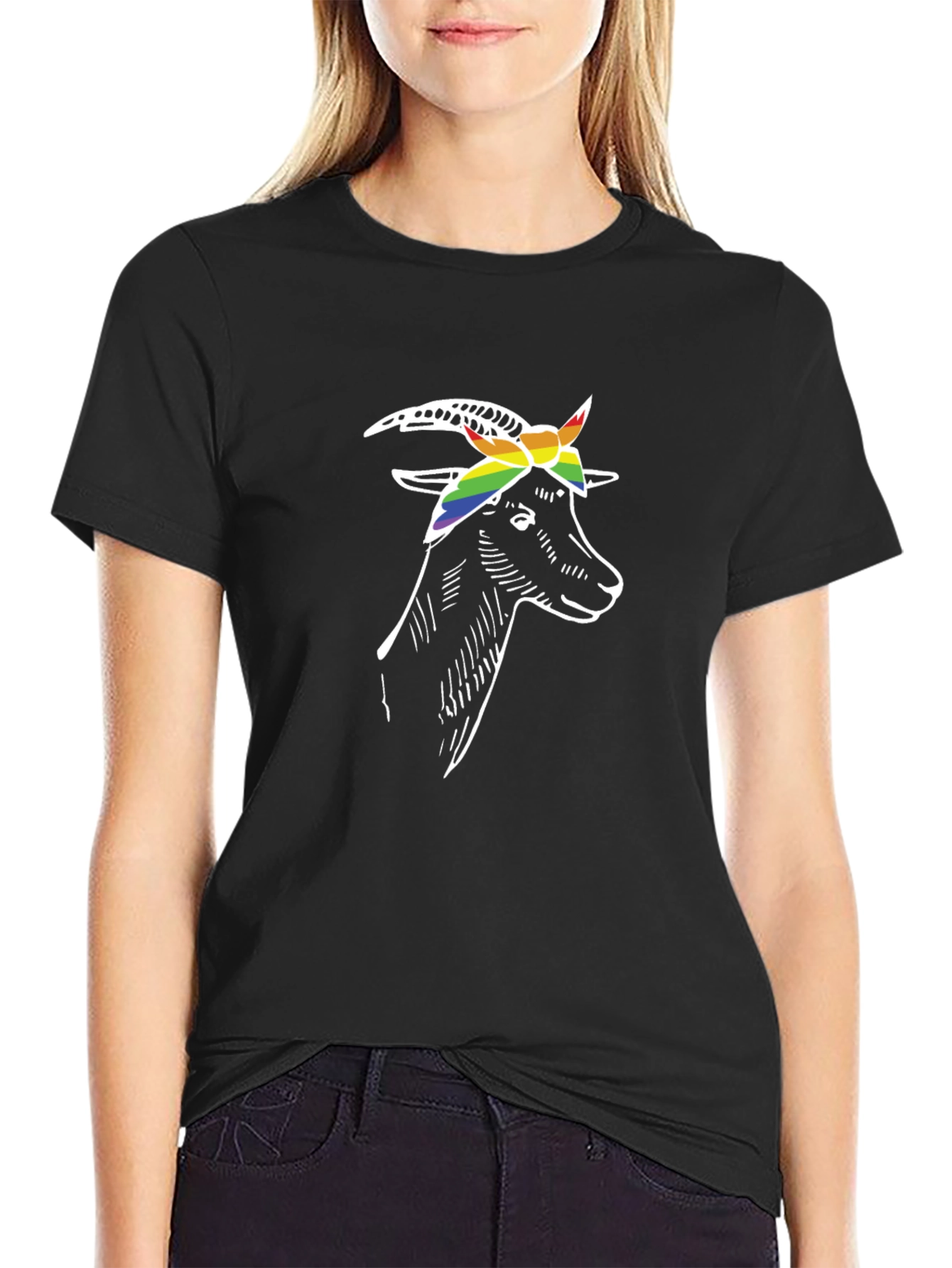 Goat Pride T-Shirt - Black Cotton Tee