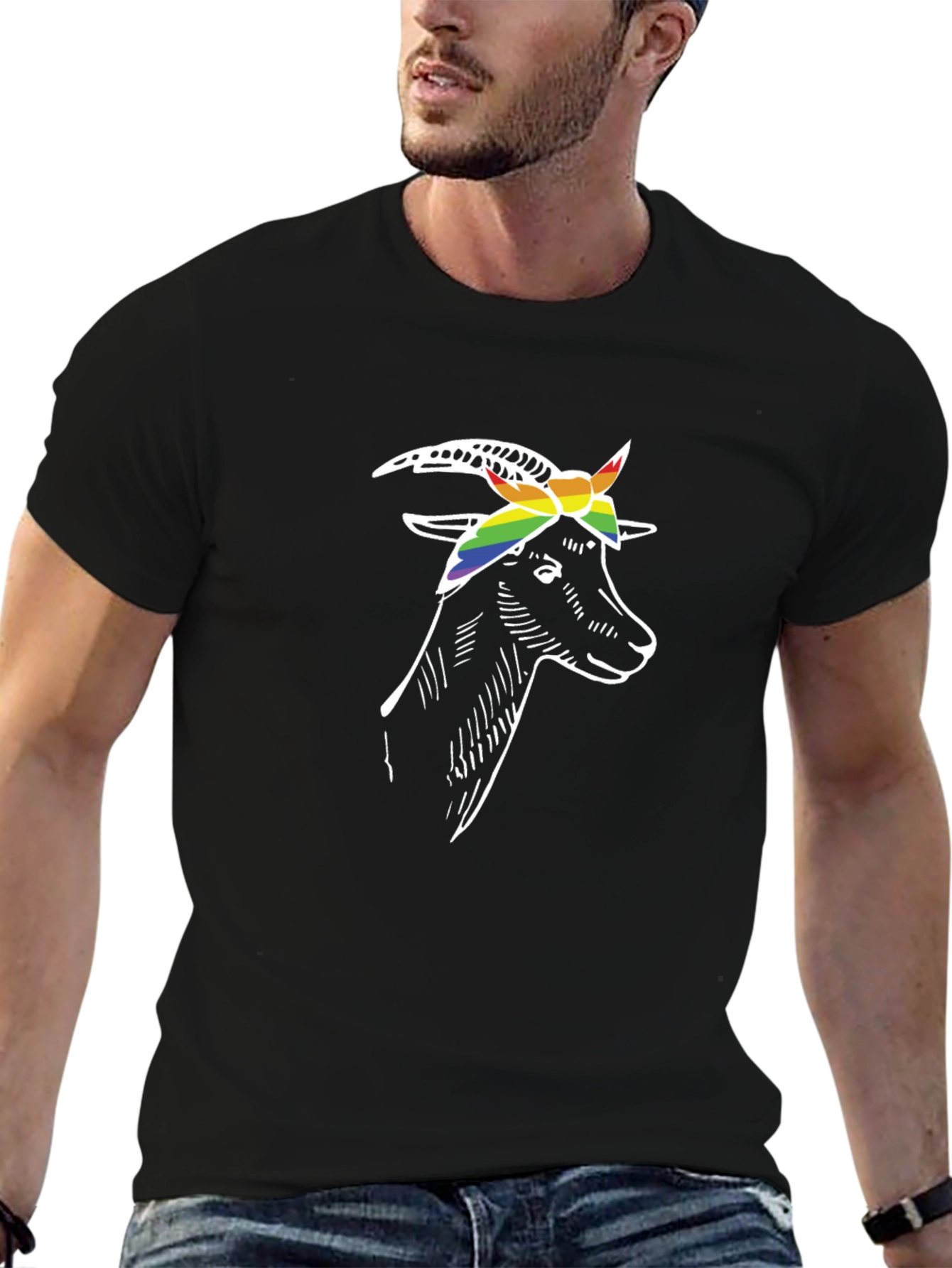 Goat Pride T-Shirt - Black Cotton Tee