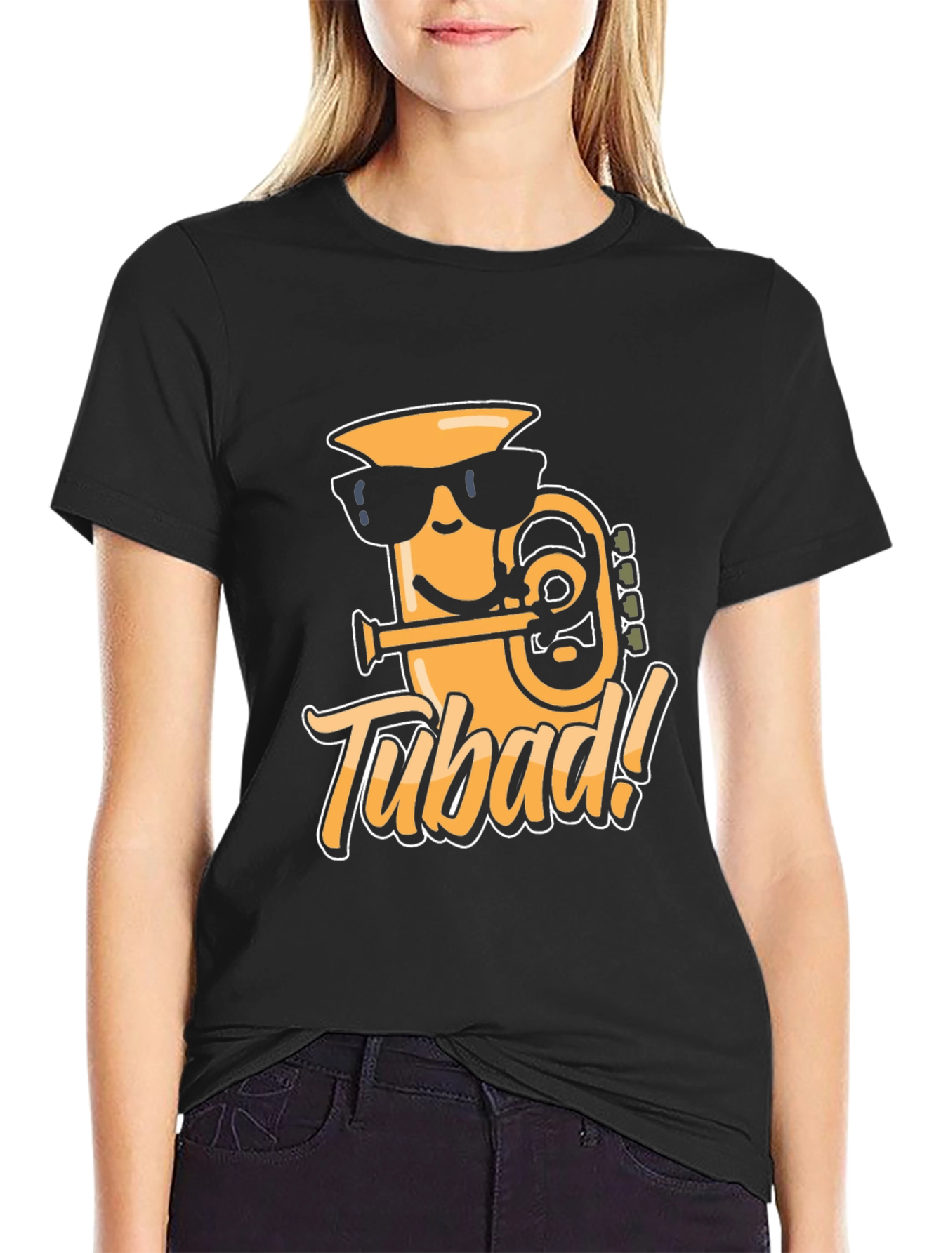Tubad! Graphic T-Shirt - Cool Cartoon Tuba Design