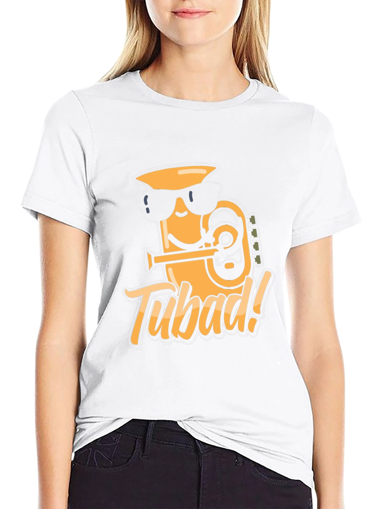 Tubad! Graphic T-Shirt - Cool Cartoon Tuba Design