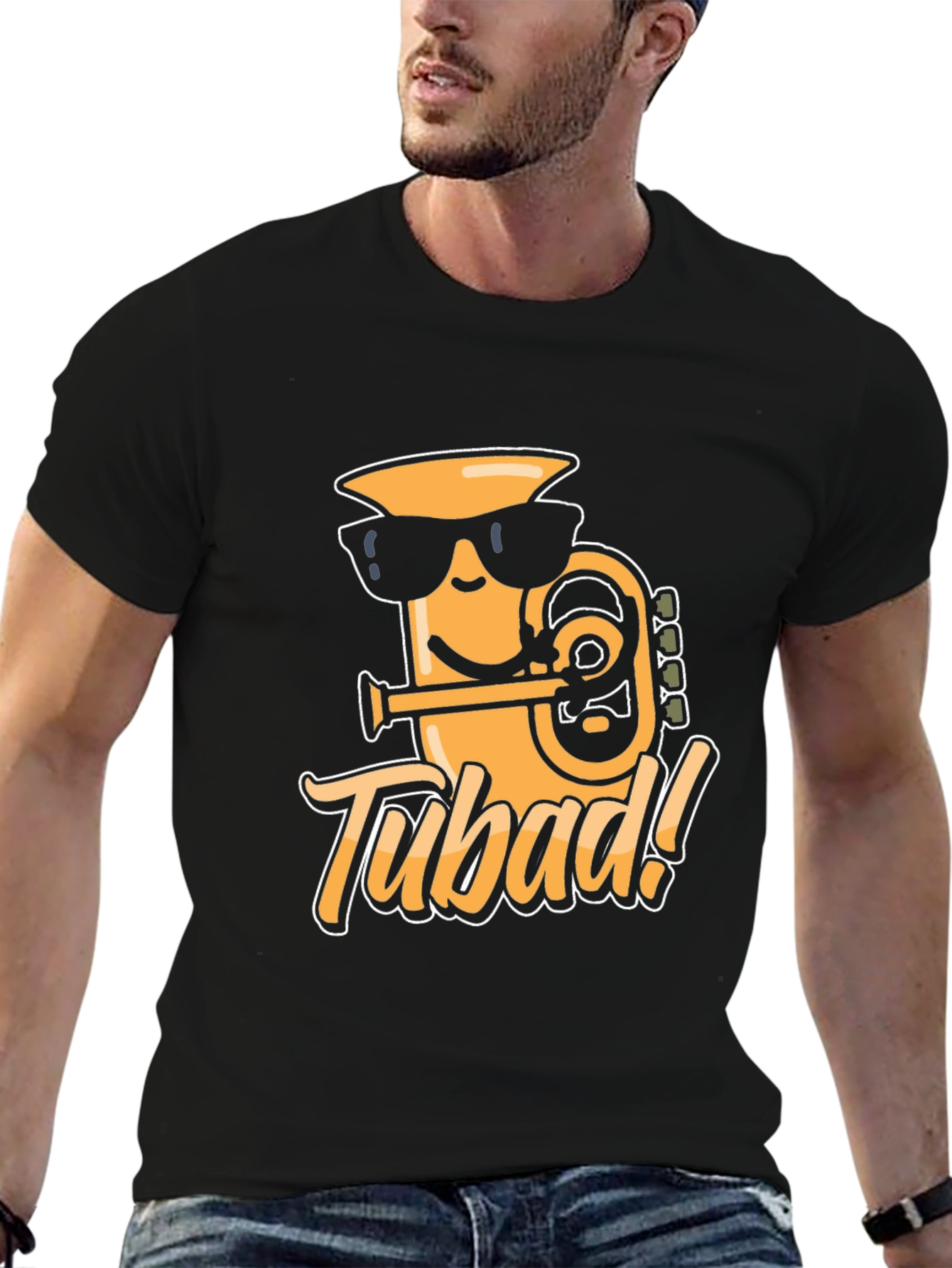 Tubad! Graphic T-Shirt - Cool Cartoon Tuba Design