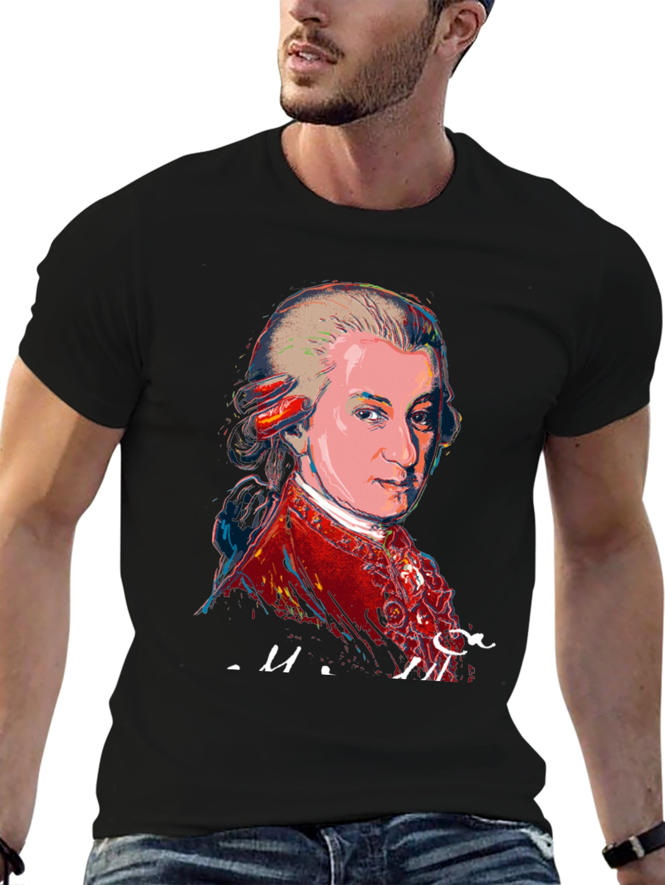 Mozart Graphic Tee - Black T-Shirt
