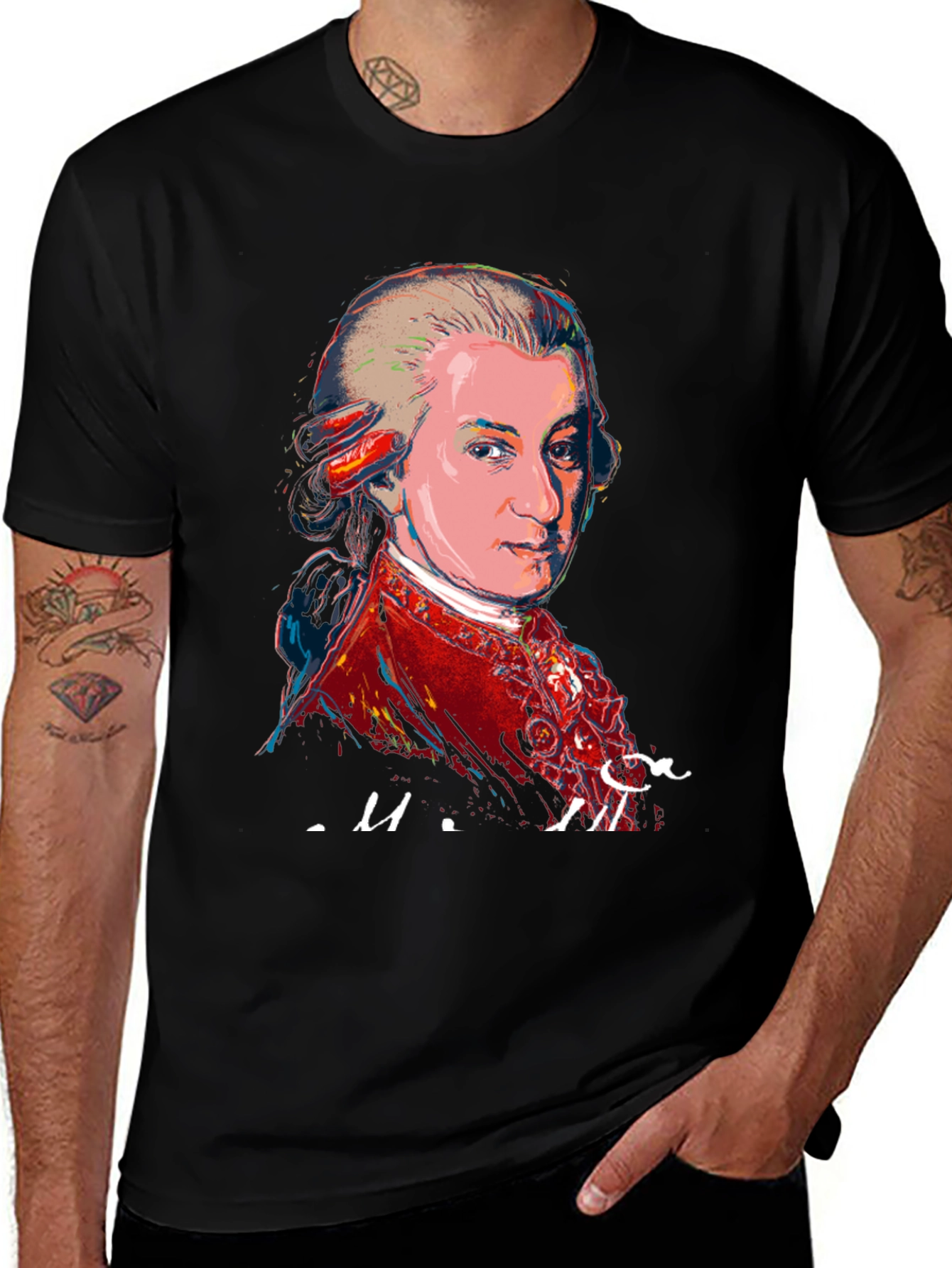 Mozart Graphic Tee - Black T-Shirt