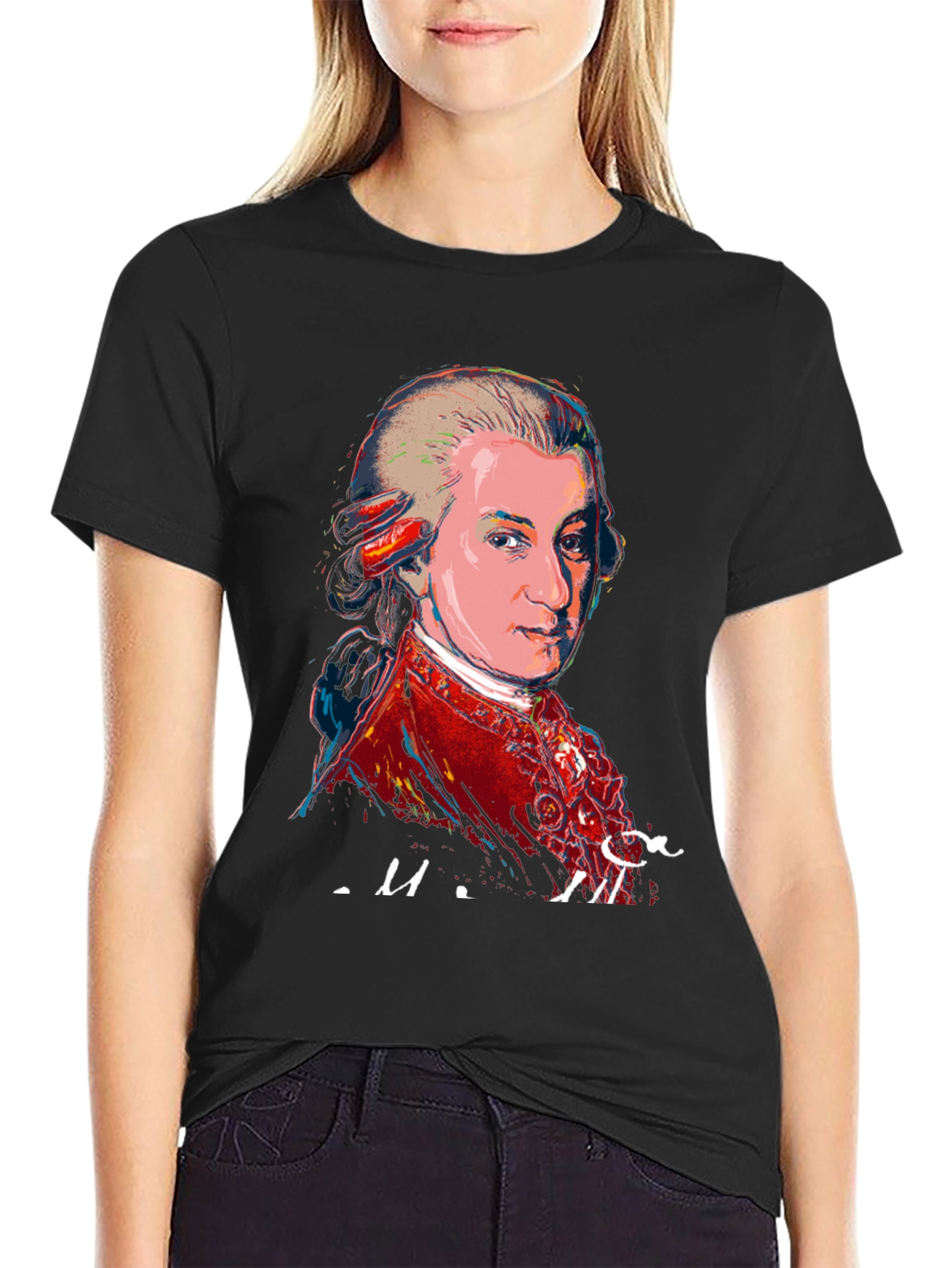 Mozart Graphic Tee - Black T-Shirt