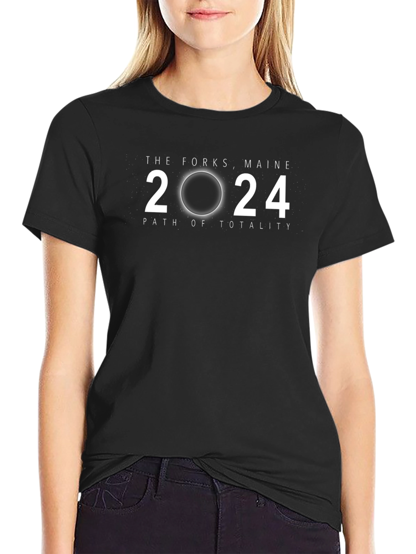 The Forks Maine 2024 Path of Totality T-Shirt