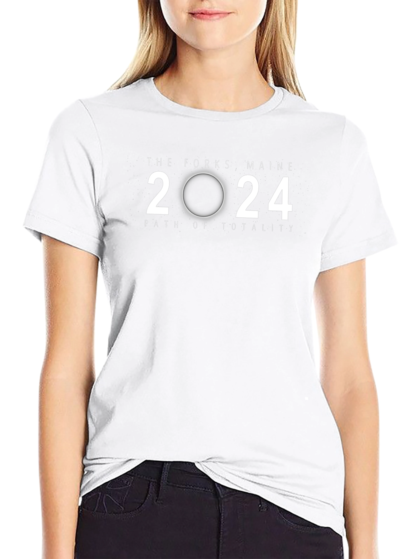 The Forks Maine 2024 Path of Totality T-Shirt
